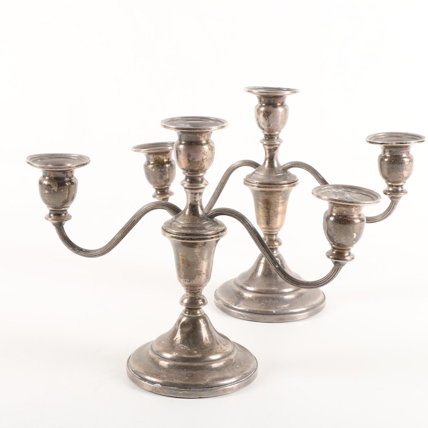 Weighted Sterling Silver Candlesticks