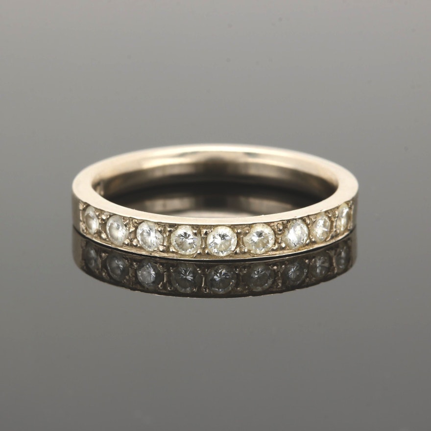 14K White Gold Diamond Ring