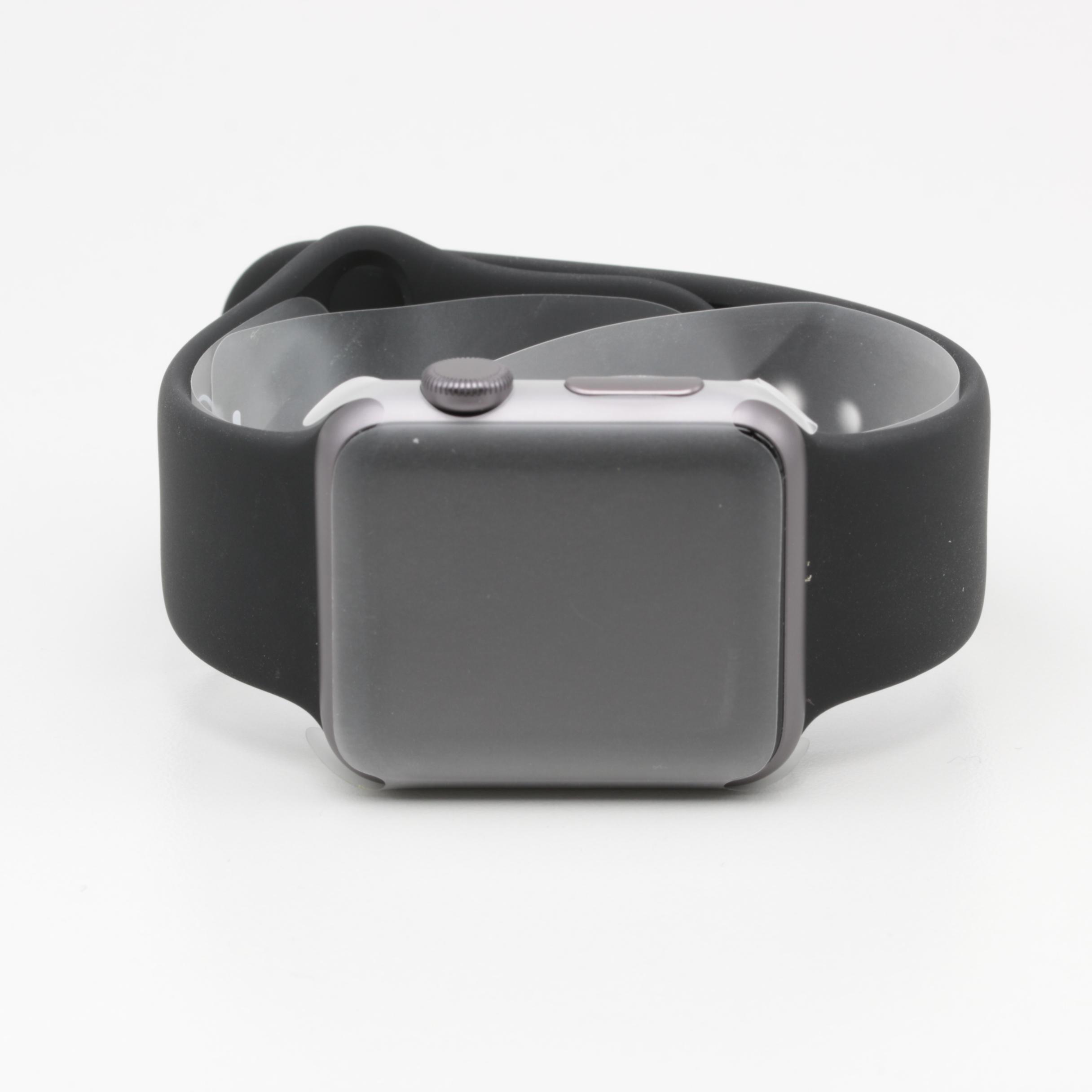 Apple Sport Black Watch with Box and Charger