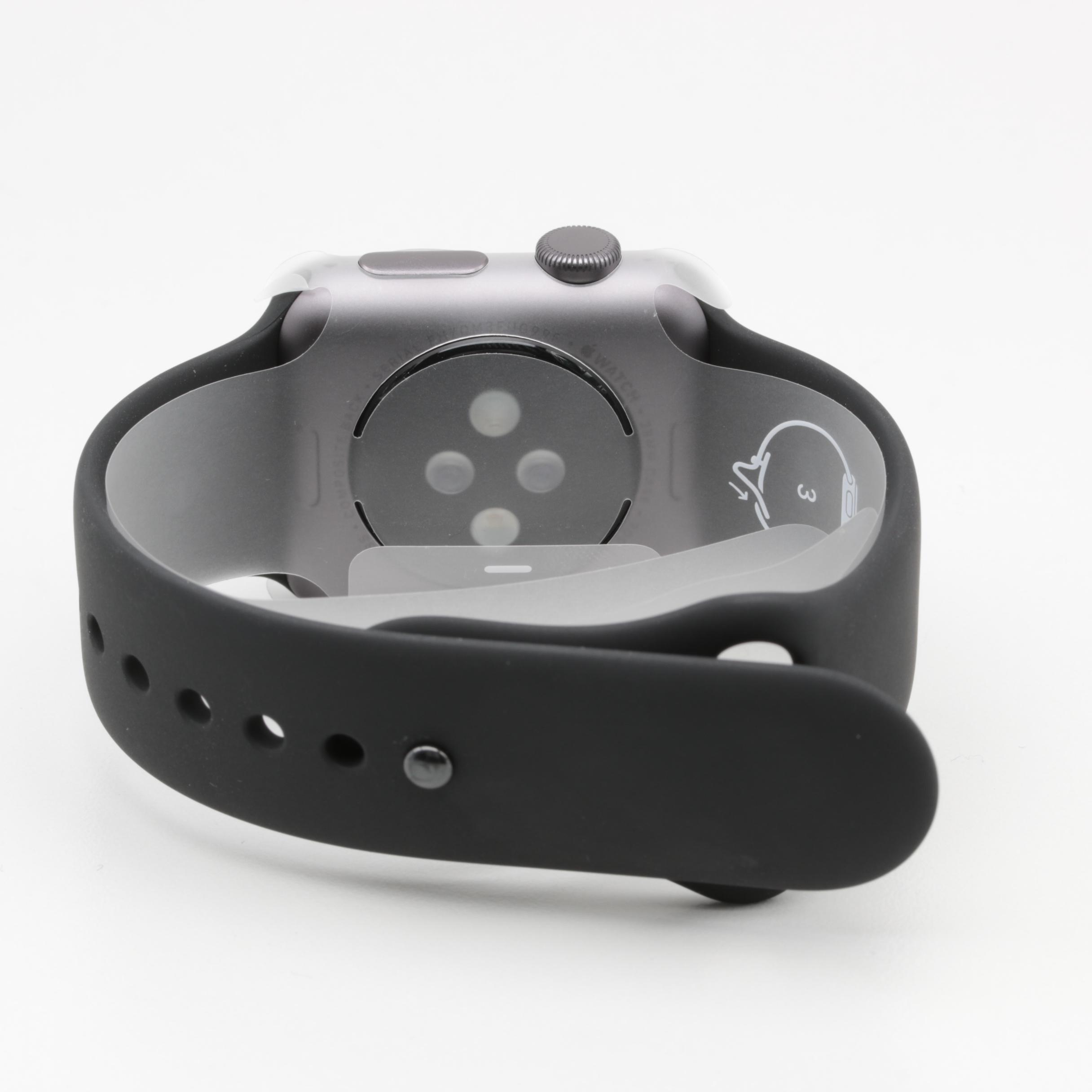 Apple Sport Black Watch with Box and Charger