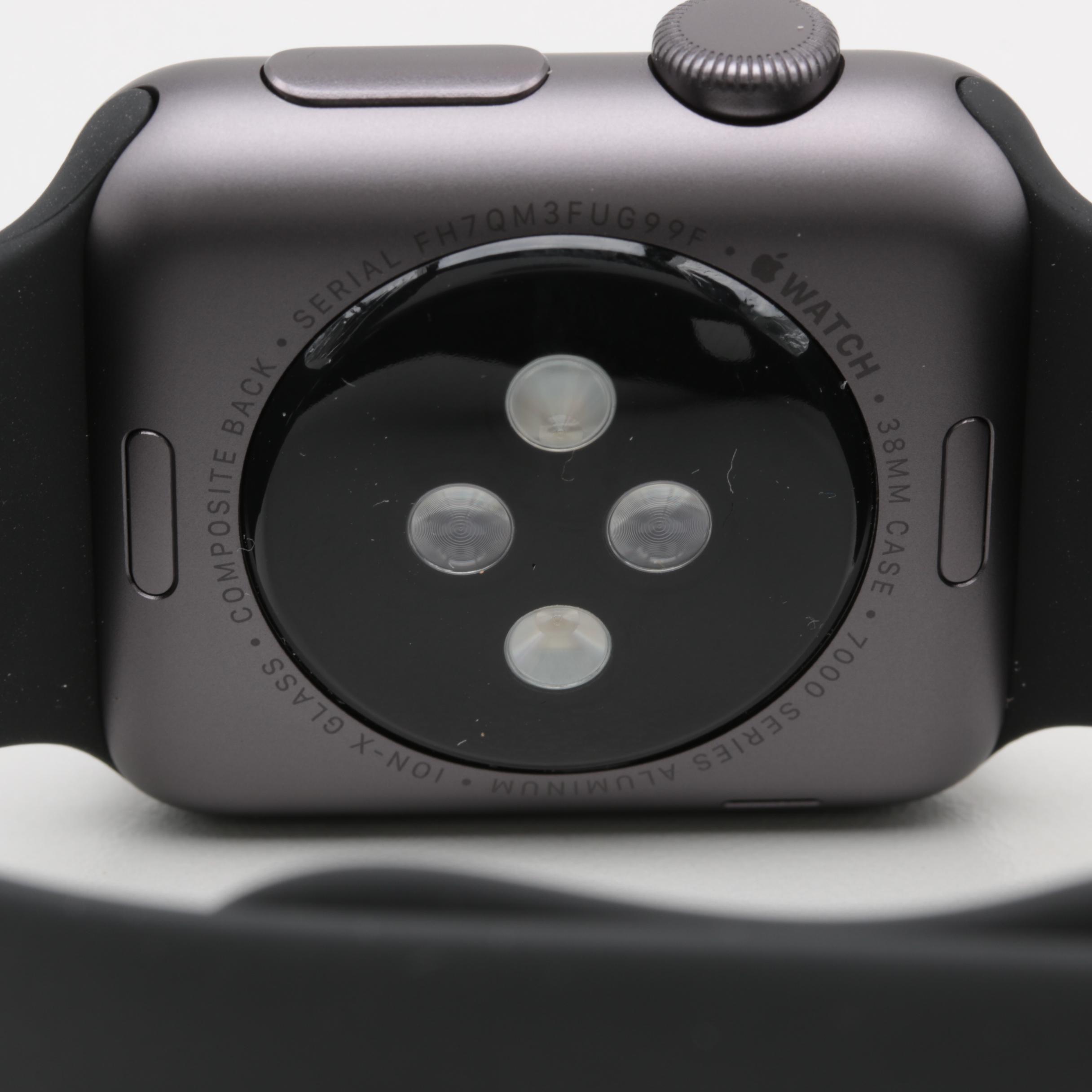 Apple Sport Black Watch with Box and Charger