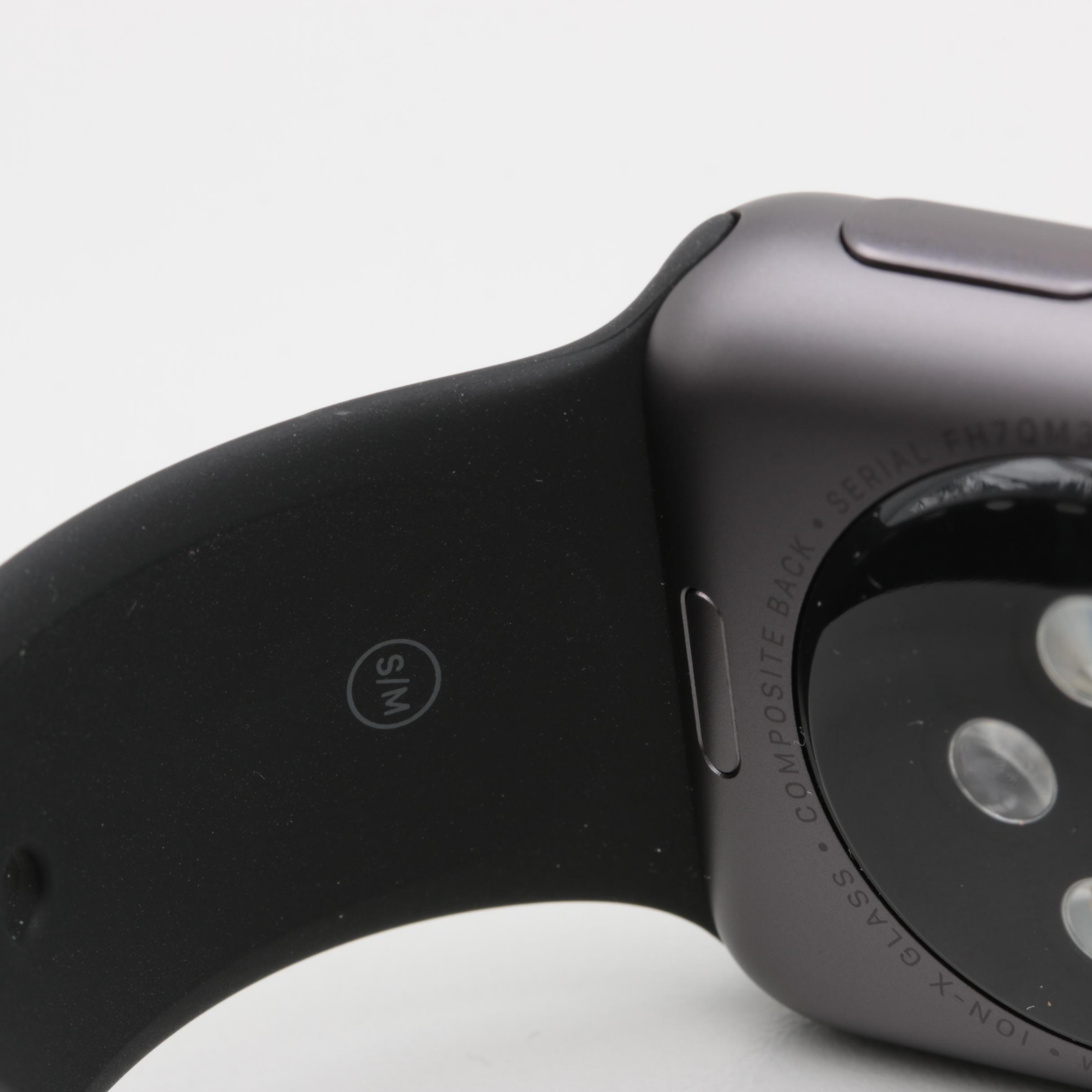 Apple Sport Black Watch with Box and Charger