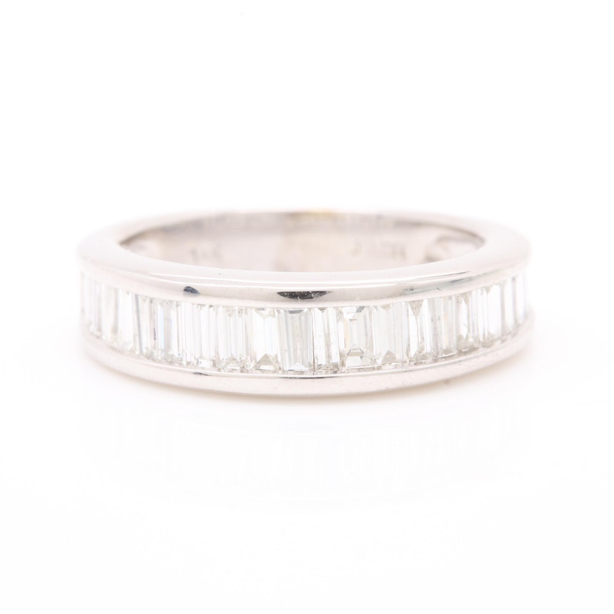 14K White Gold 1.00 CTW Diamond Ring