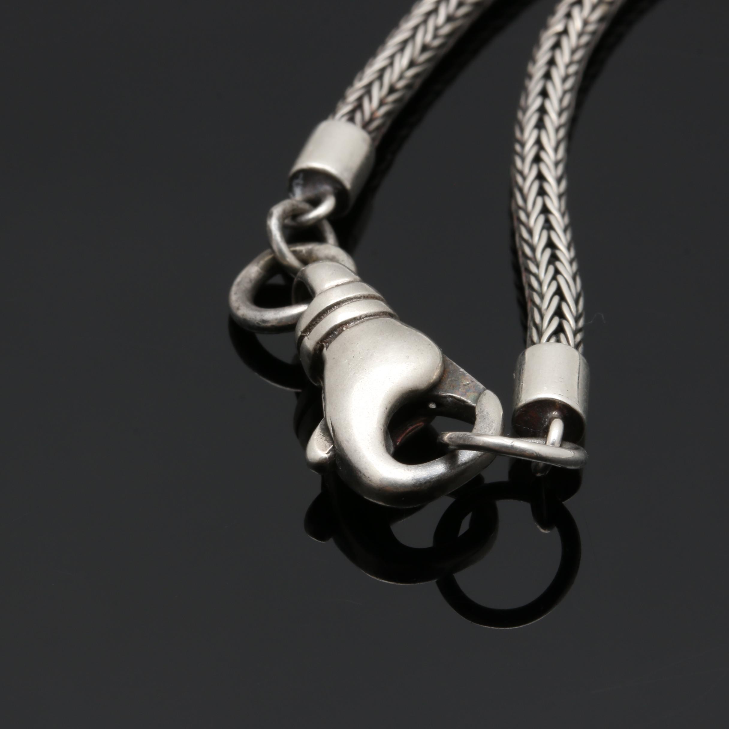 Sterling Silver and 14K Yellow Gold Cultured Pearl Necklace