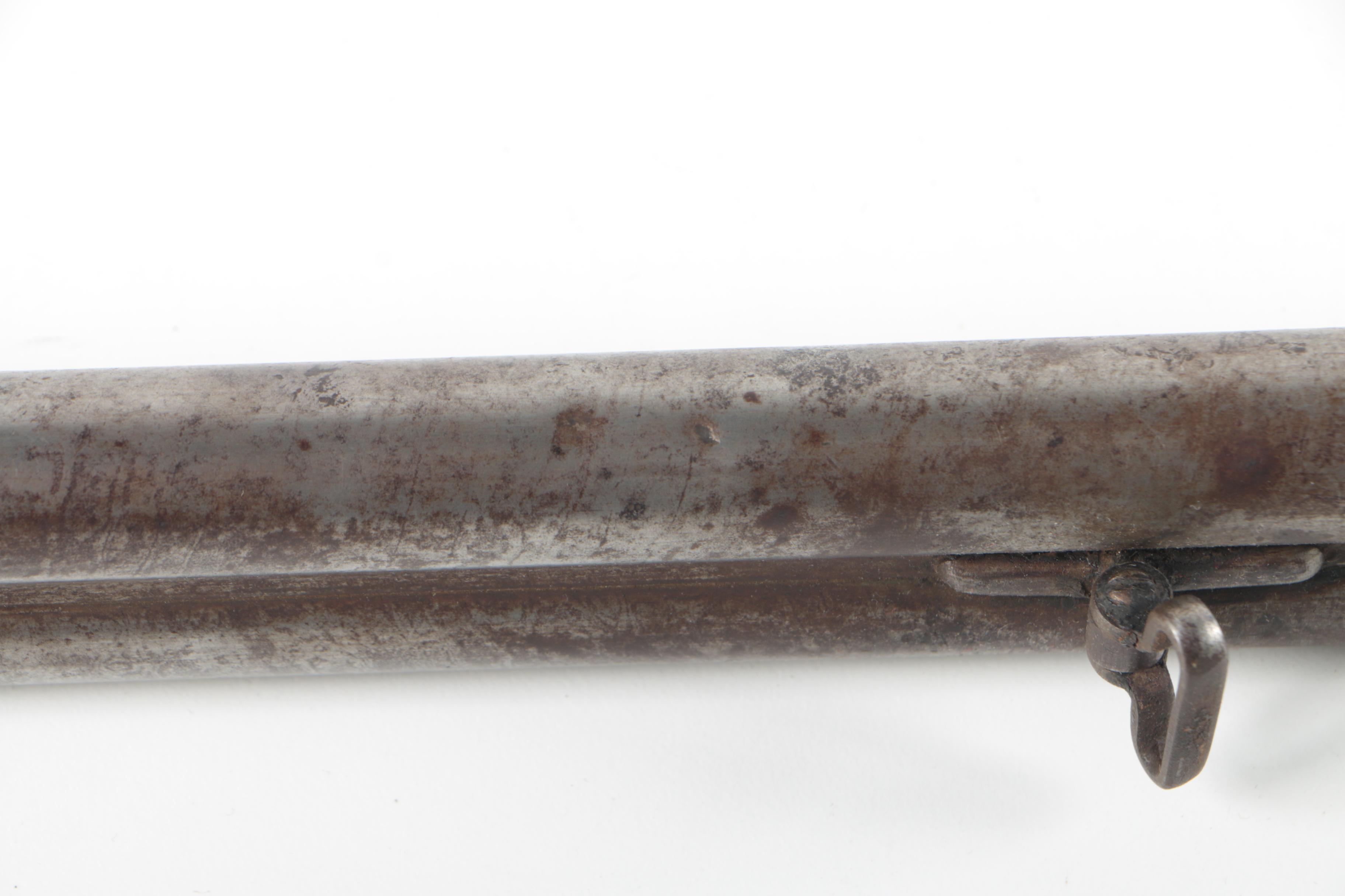 Antique Ornamented Pinfire Double Barrel Black Powder Shotgun