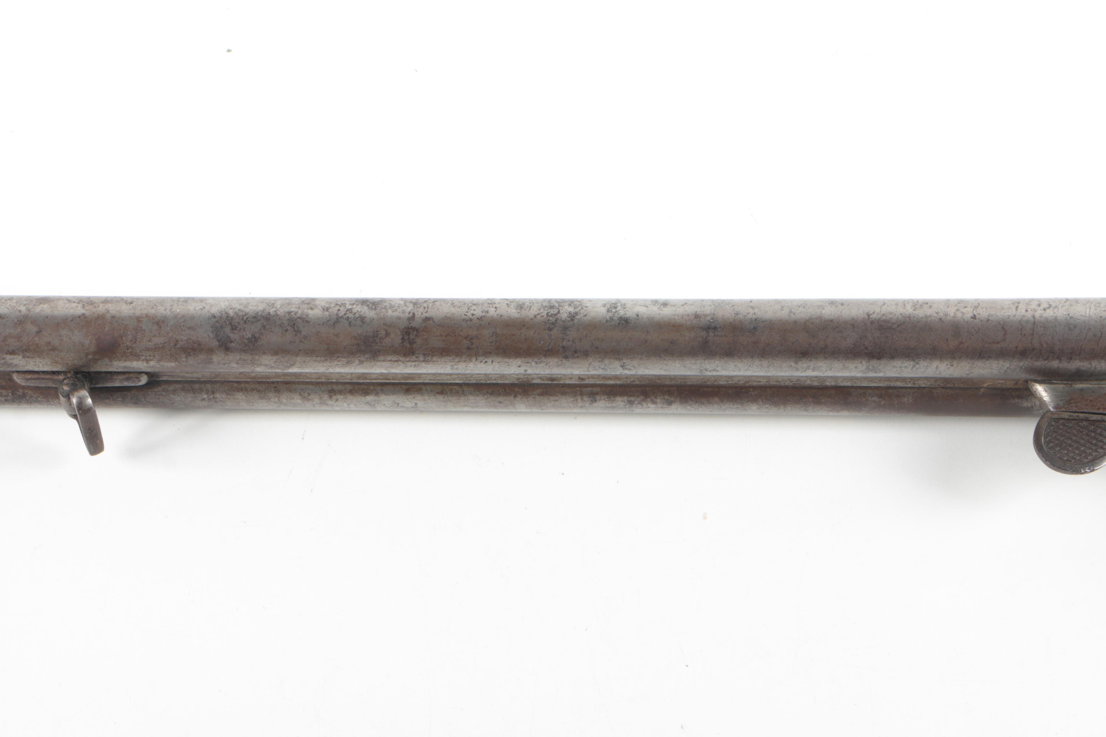 Antique Ornamented Pinfire Double Barrel Black Powder Shotgun