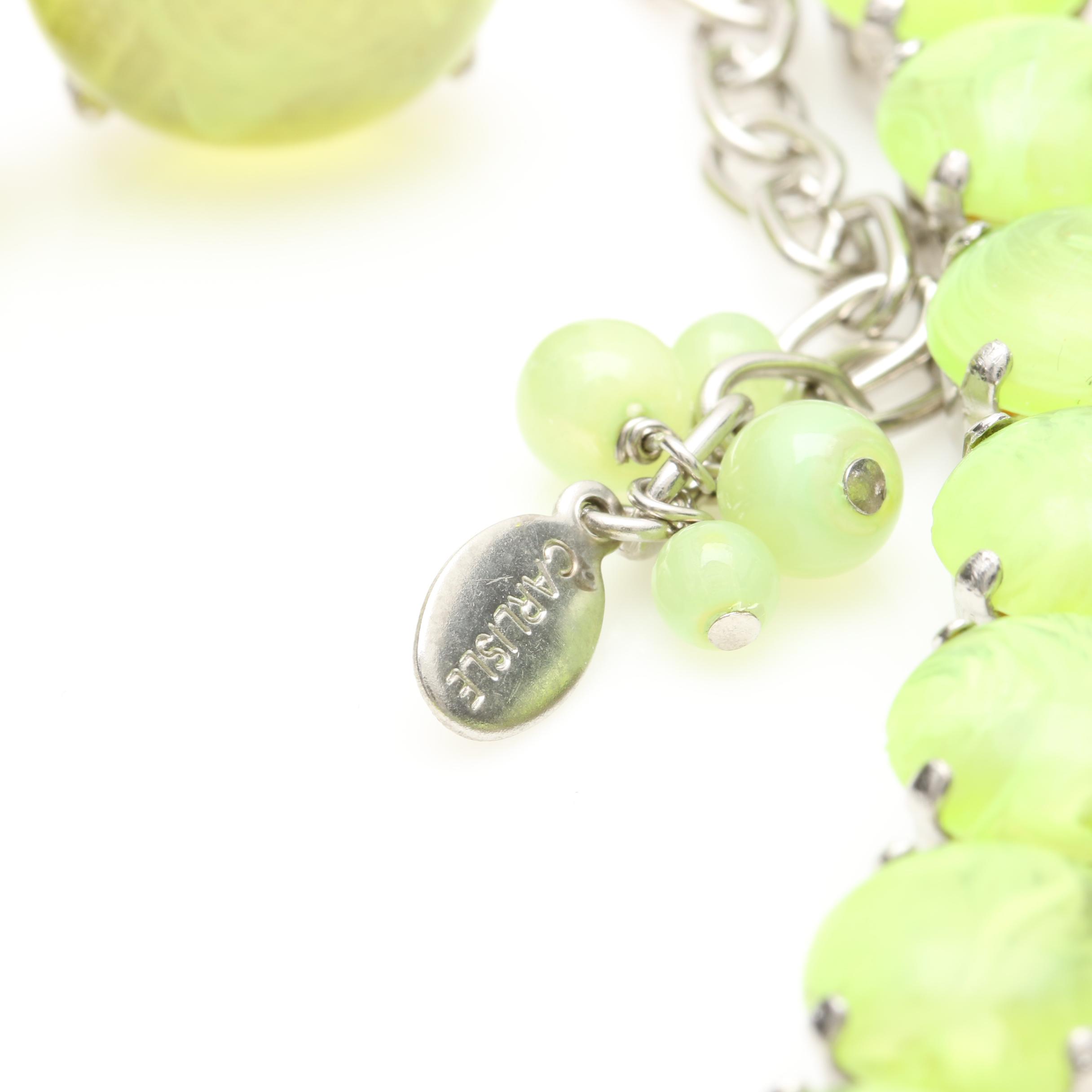 Costume Jewelry Featuring Pieces by Carlisle and Abalone Bracelet