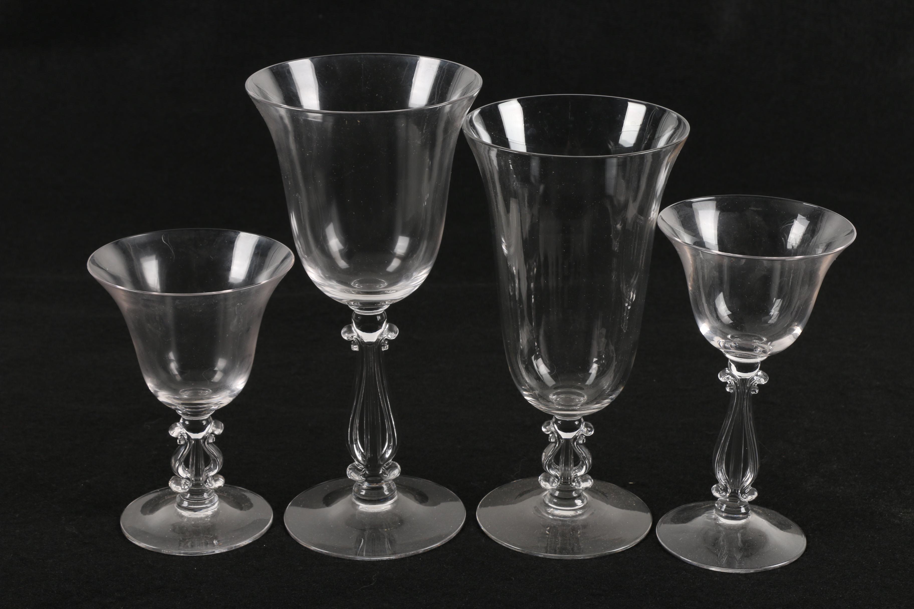 Cambridge Regency Stradivari "Lyre" Stemware
