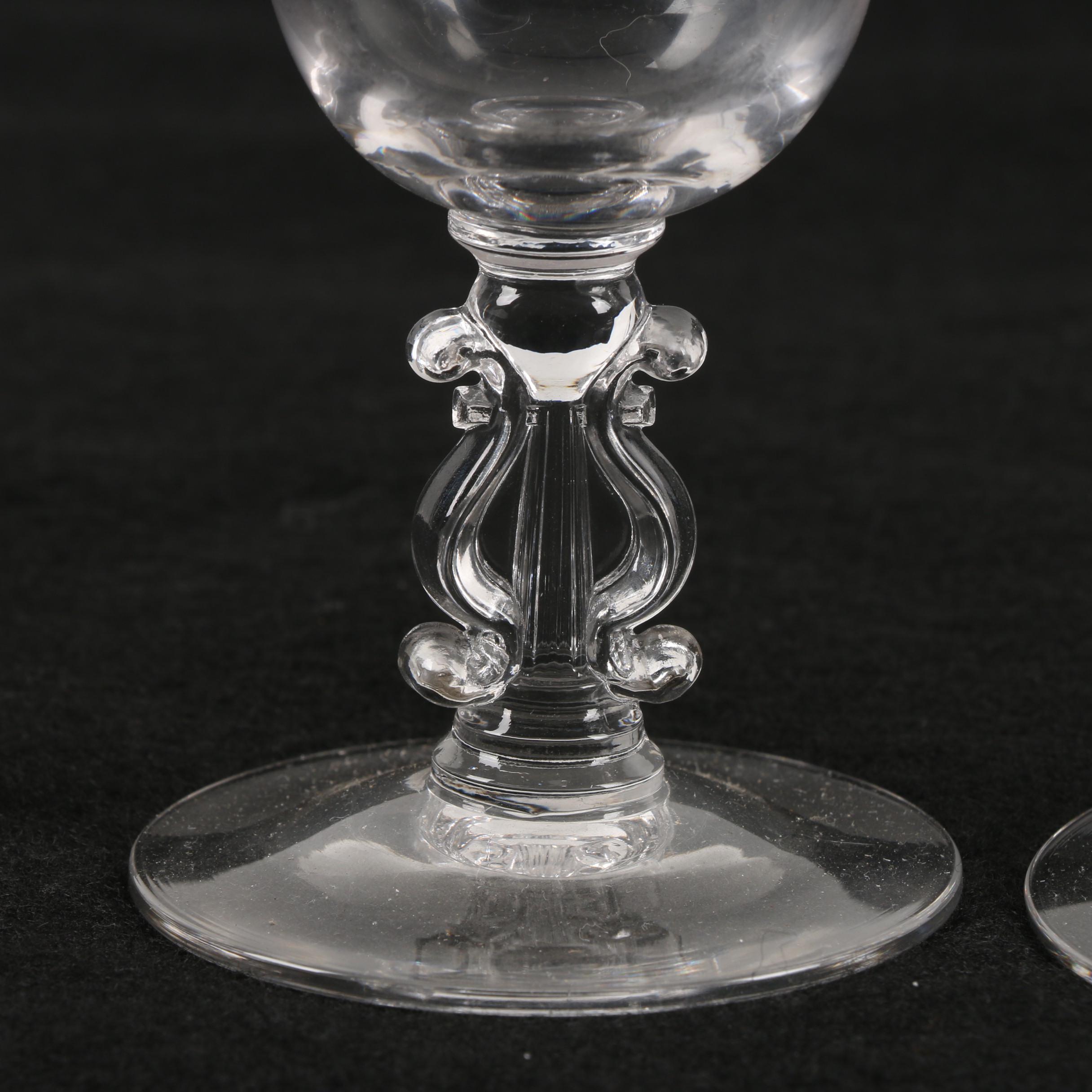 Cambridge Regency Stradivari "Lyre" Stemware