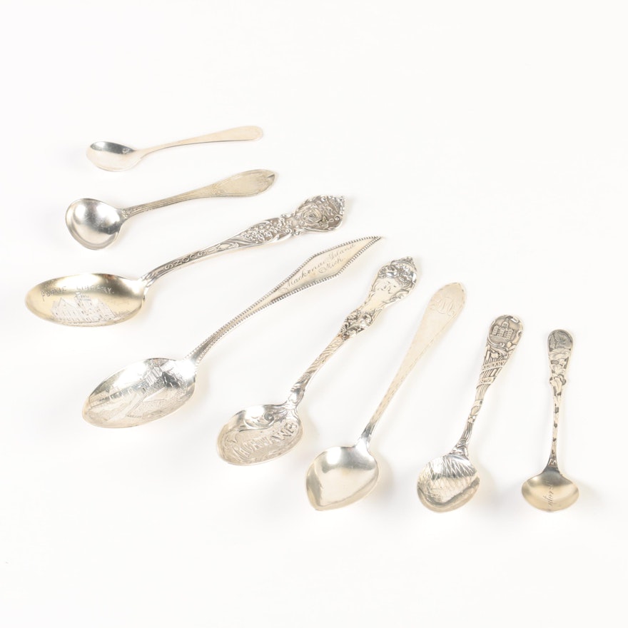 Sterling Silver, 830 Silver, and Silver-Plated Spoons Featuring Marius Hammer