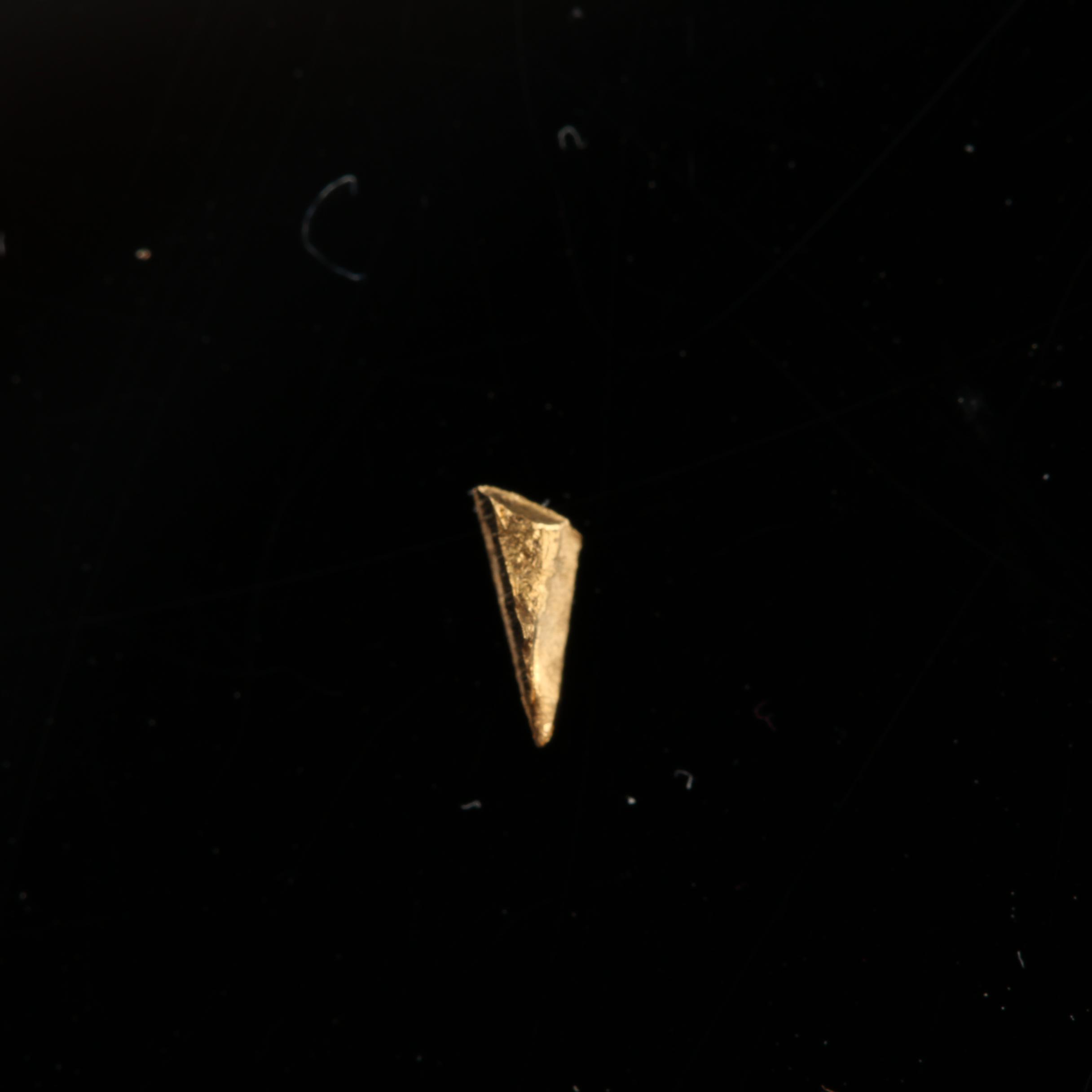 Two Gold Nugget Flakes from Spanish Shipwreck