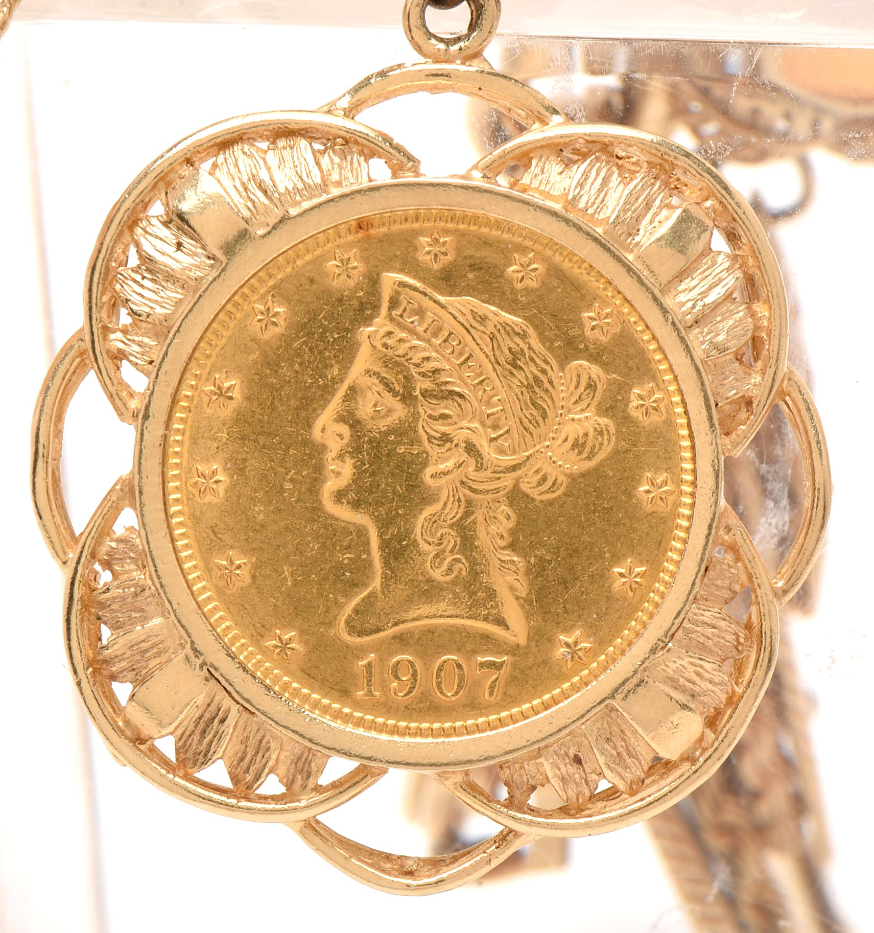 14K Yellow Gold Bracelet with Sixteen World Gold Coin Charms