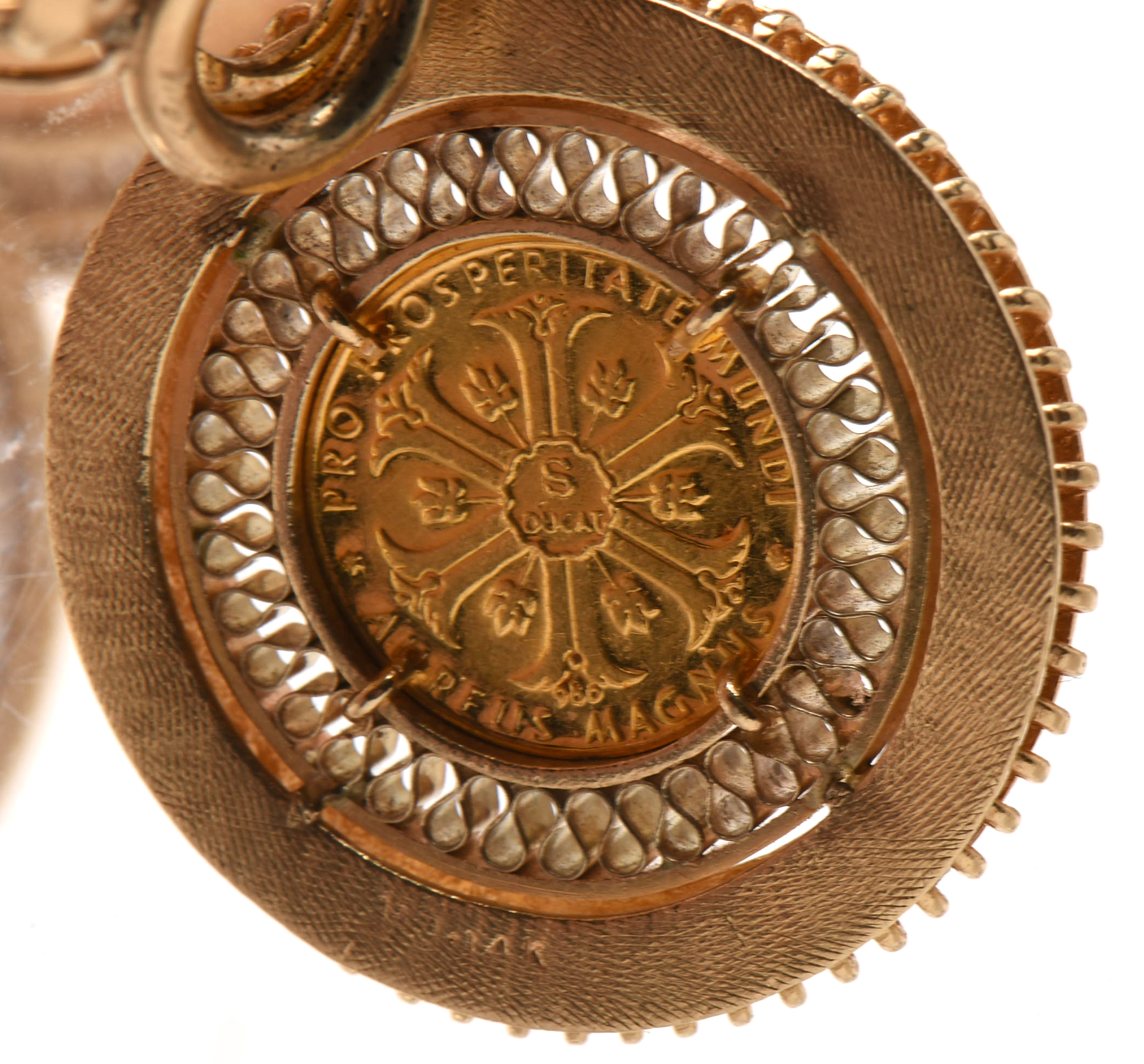 14K Yellow Gold Bracelet with Sixteen World Gold Coin Charms