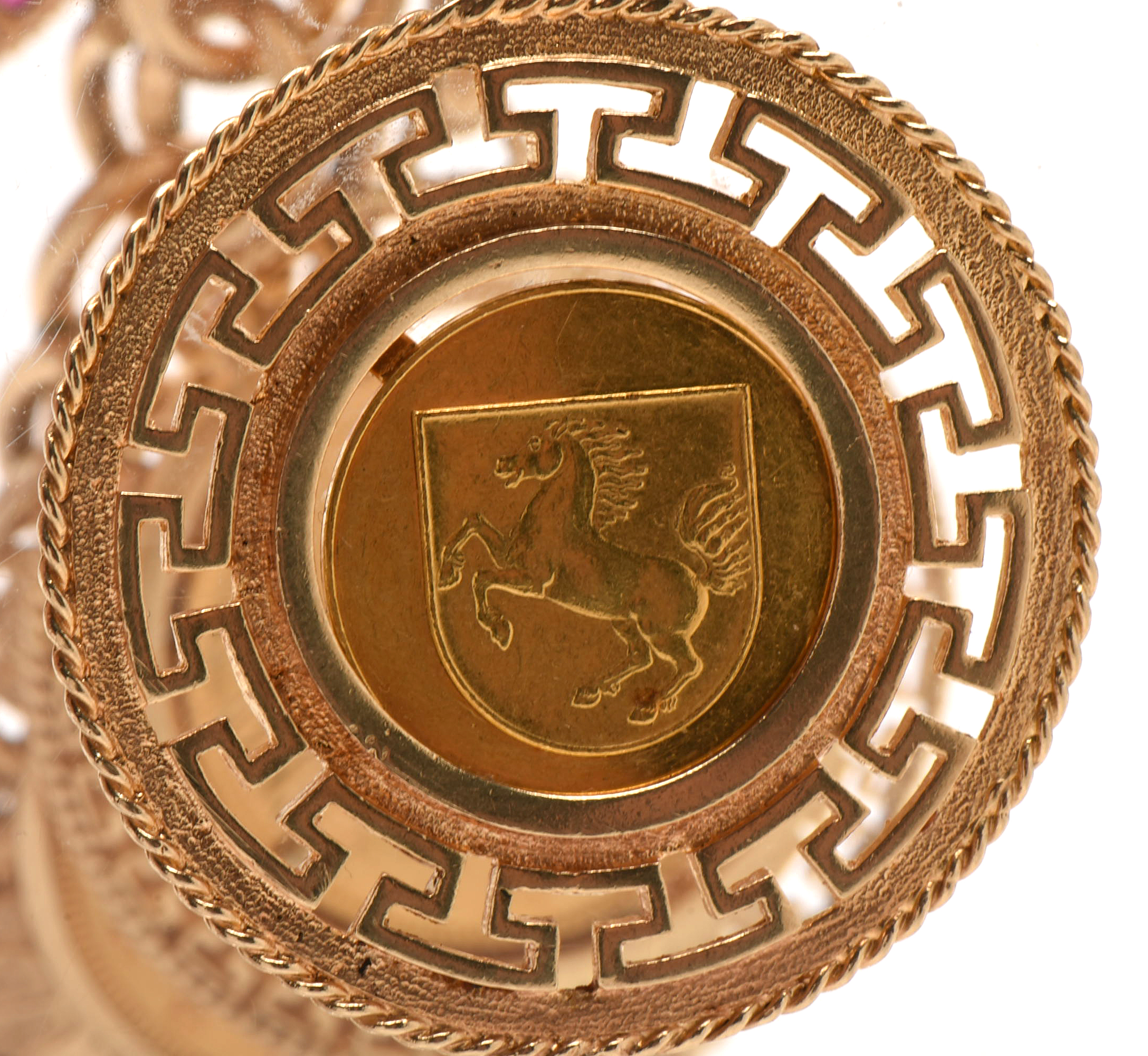 14K Yellow Gold Bracelet with Sixteen World Gold Coin Charms