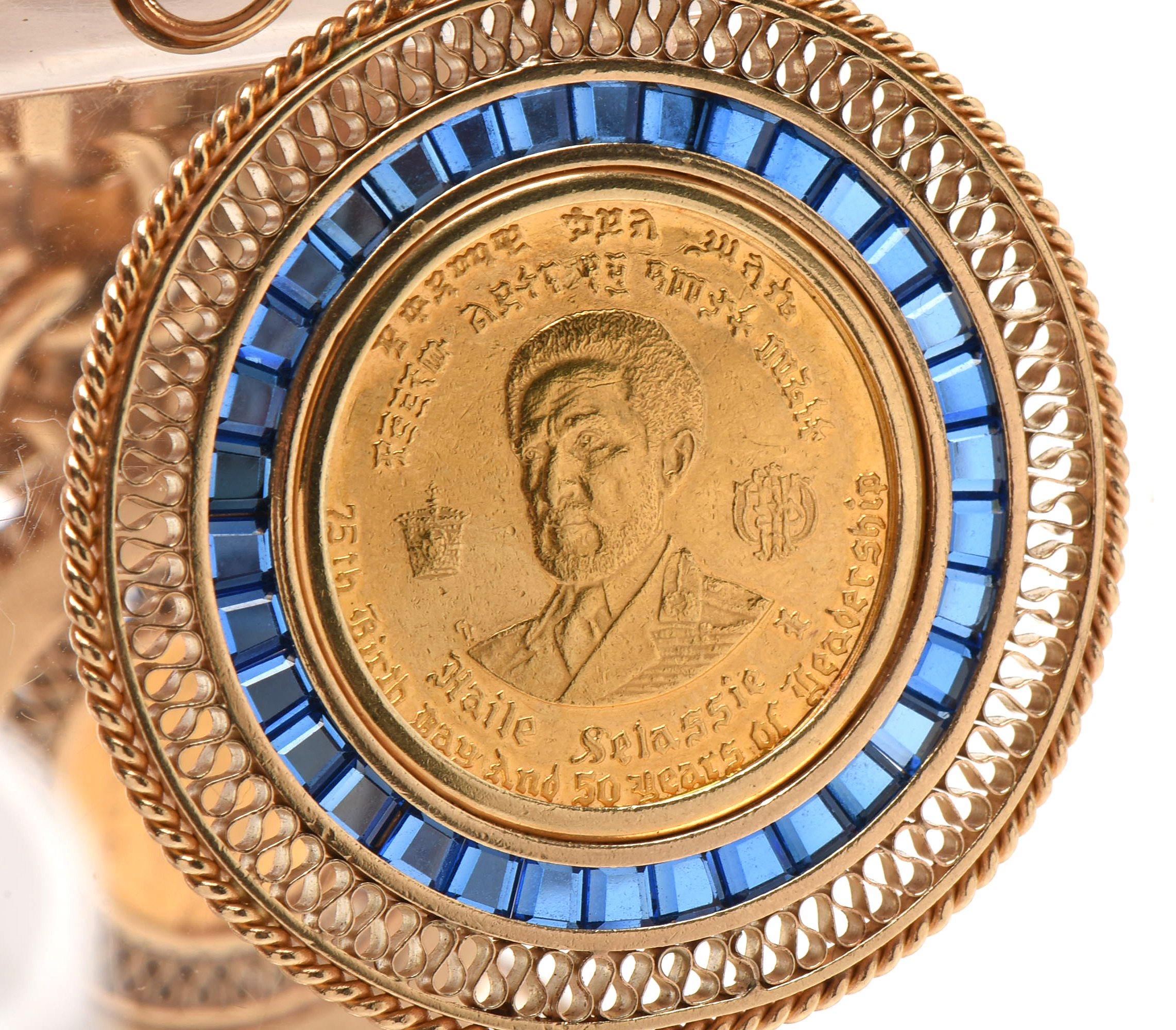 14K Yellow Gold Bracelet with Sixteen World Gold Coin Charms