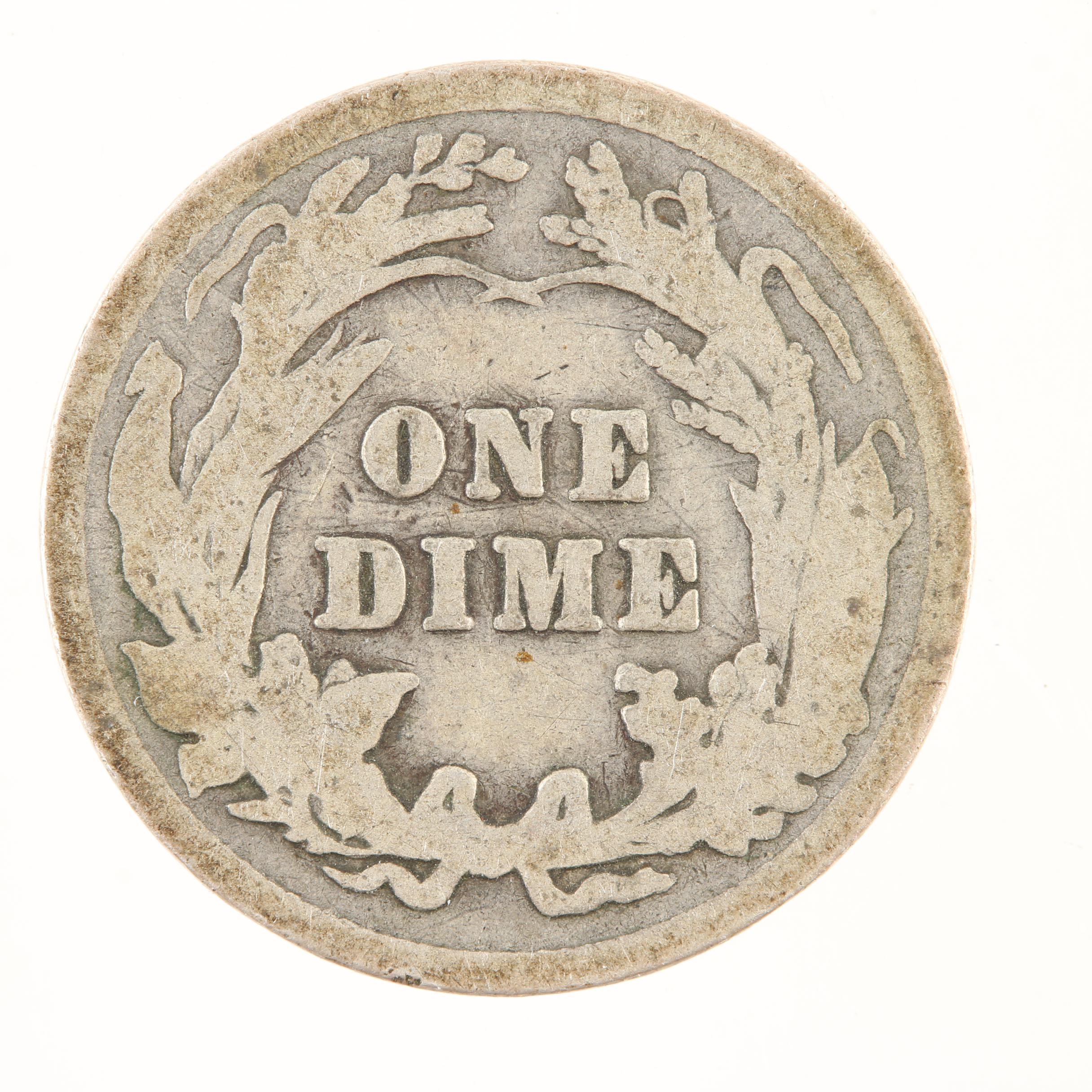 Group of Barber and Mercury Silver Dimes