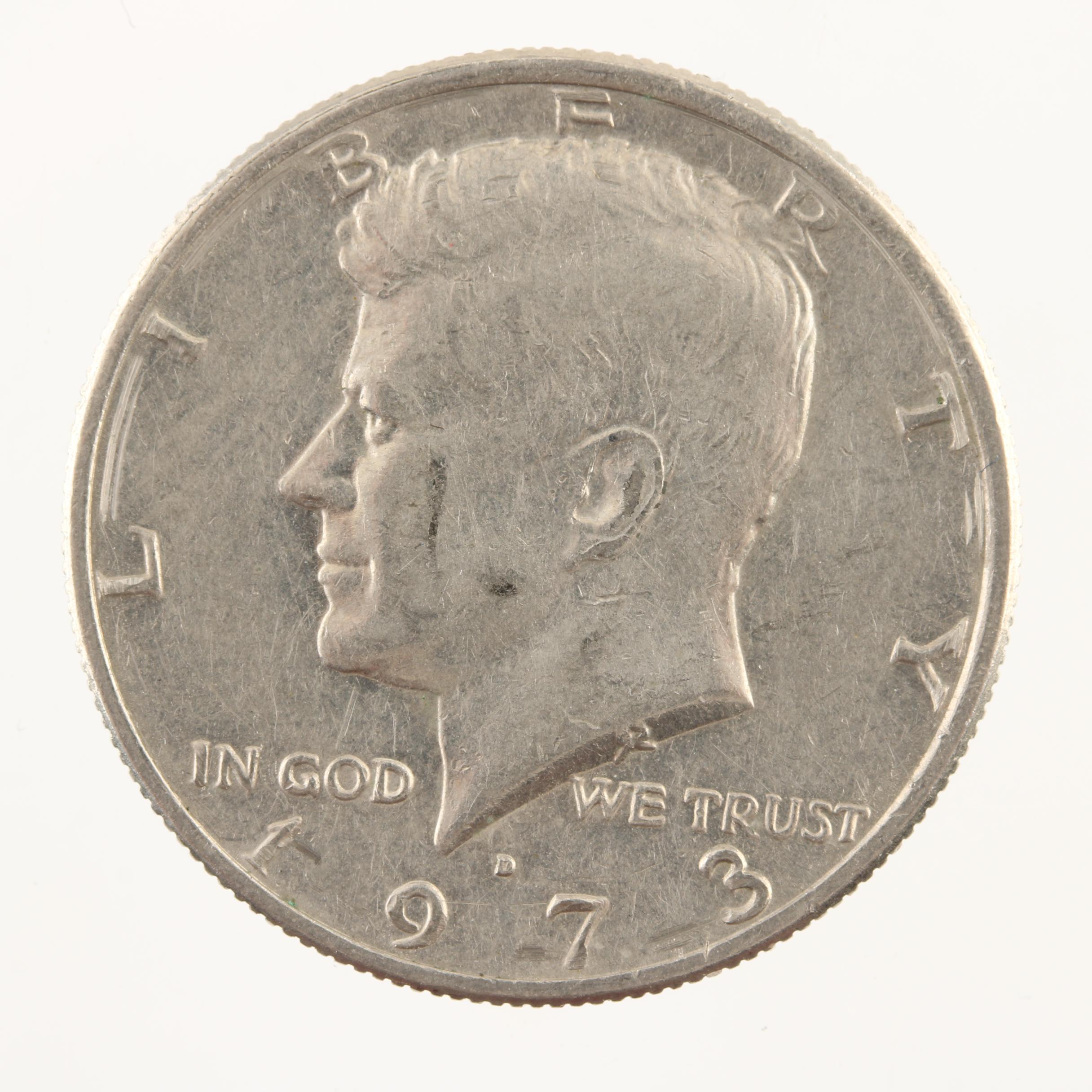 Ten Kennedy Silver Clad and Copper Nickel Clad Half Dollars