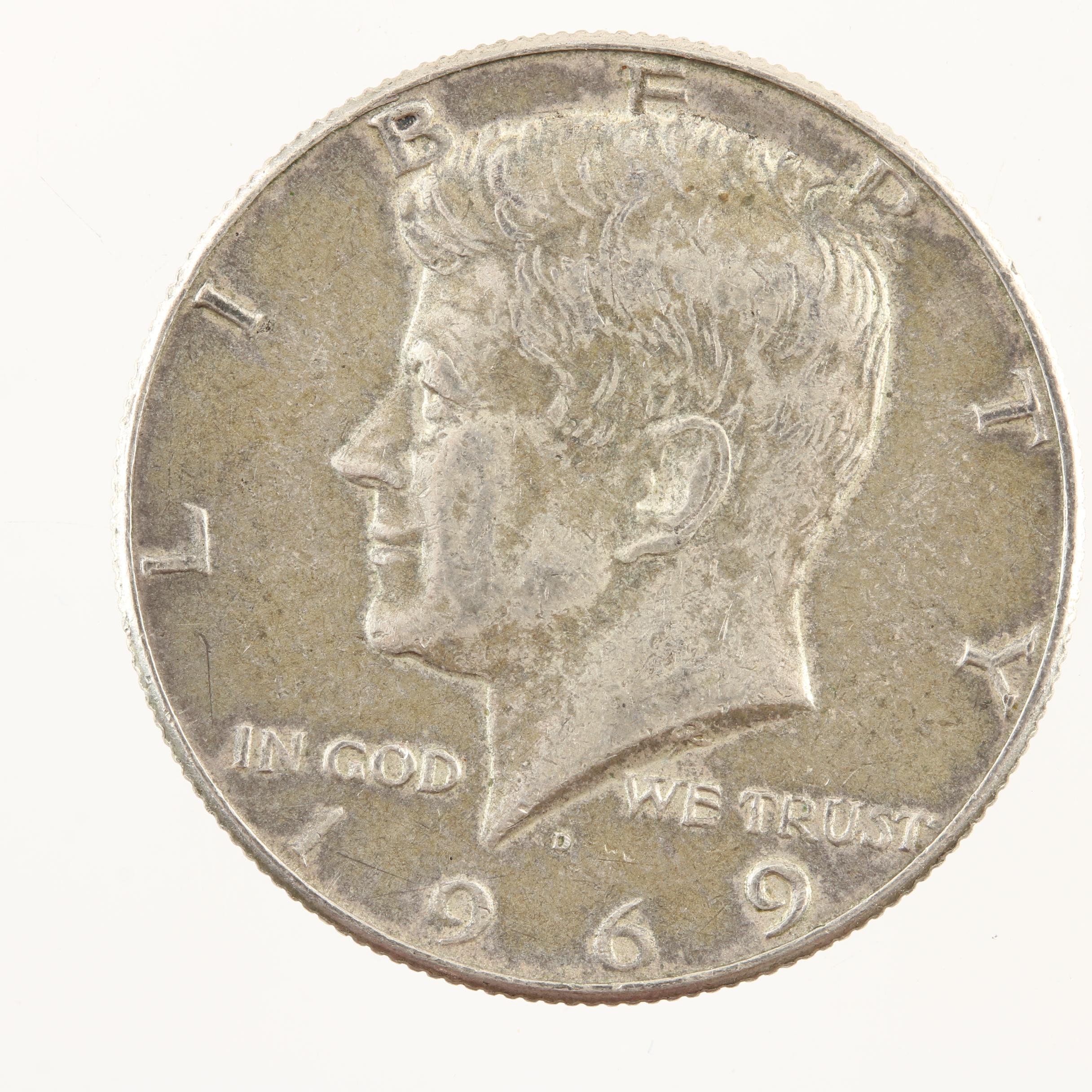 Ten Kennedy Silver Clad and Copper Nickel Clad Half Dollars