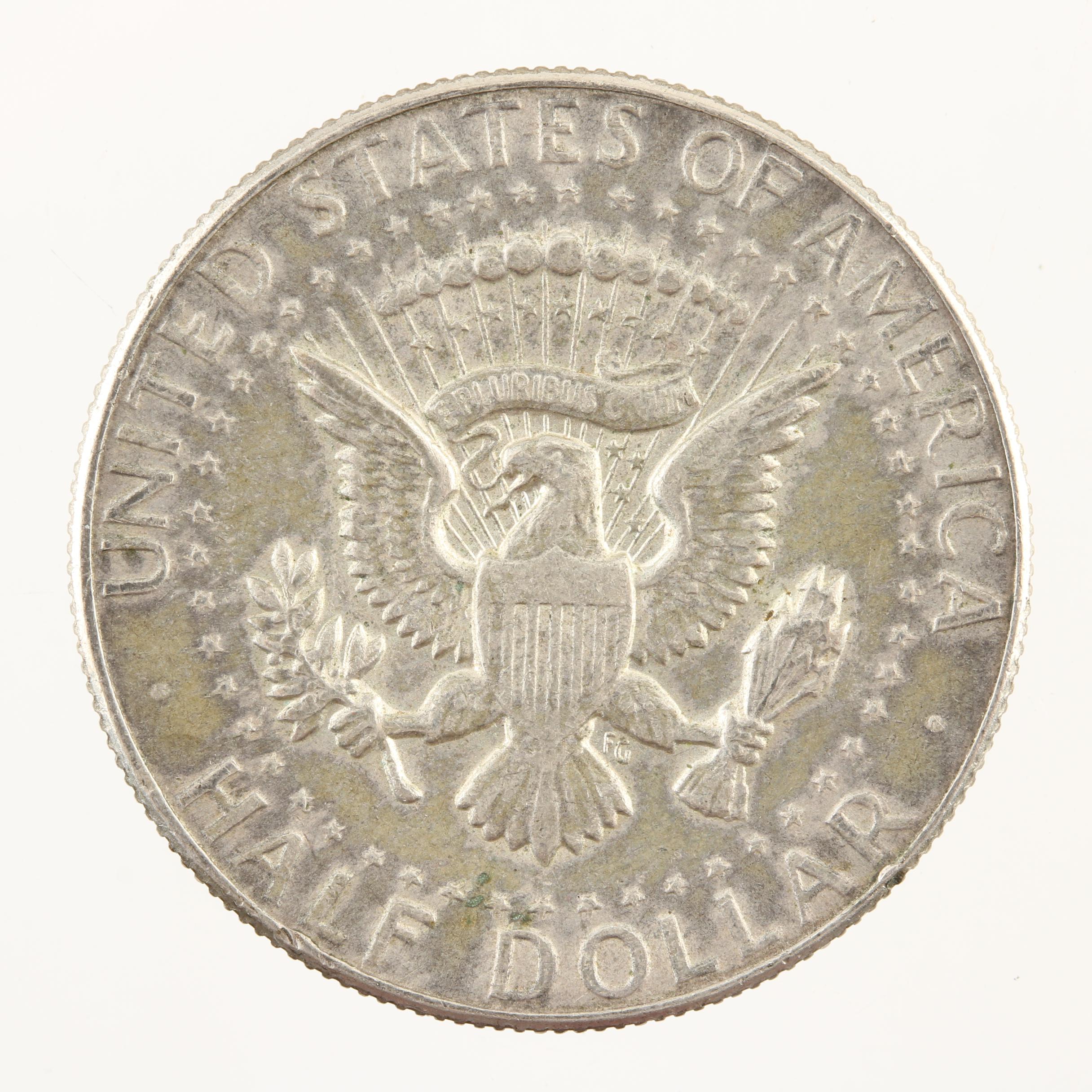 Ten Kennedy Silver Clad and Copper Nickel Clad Half Dollars