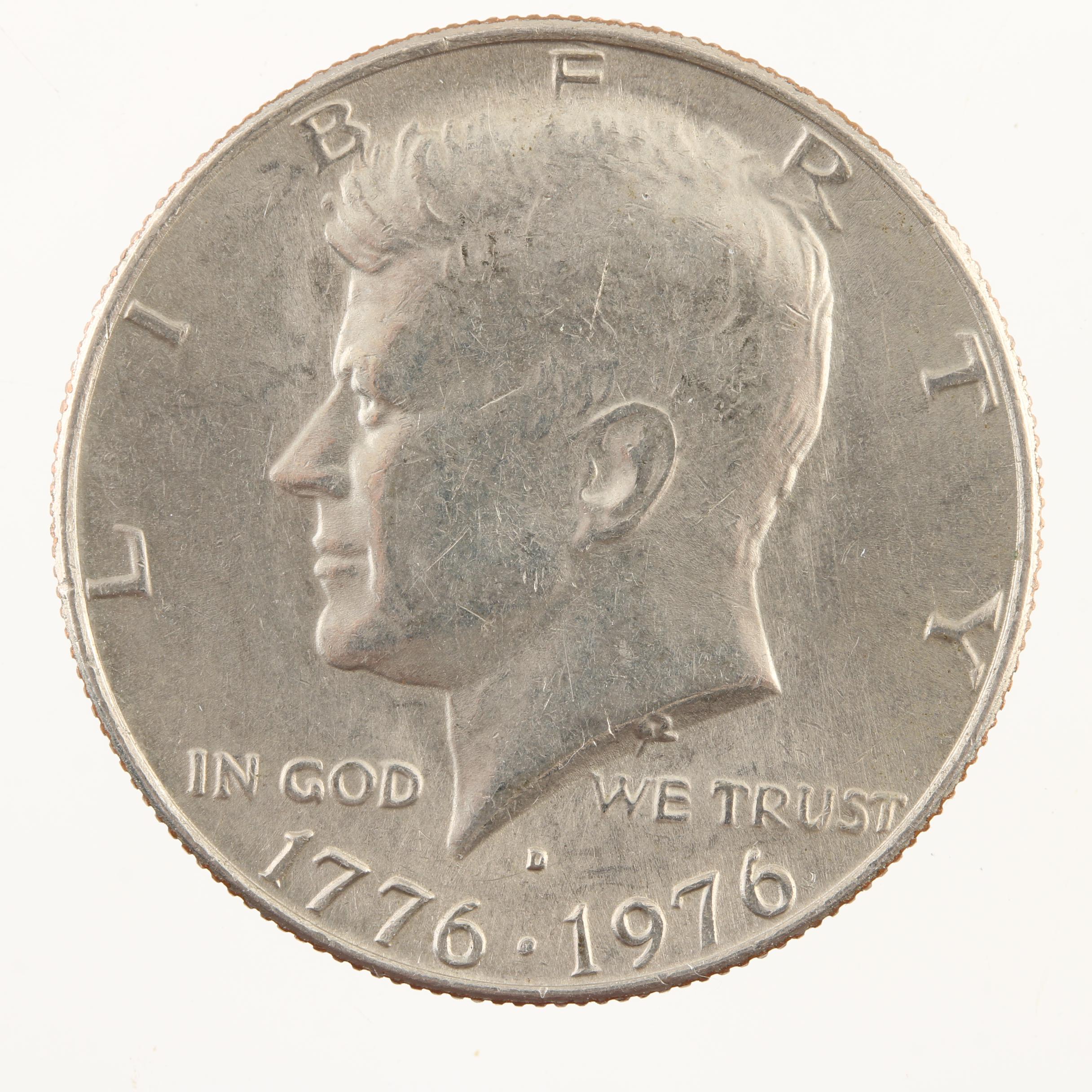 Ten Kennedy Silver Clad and Copper Nickel Clad Half Dollars