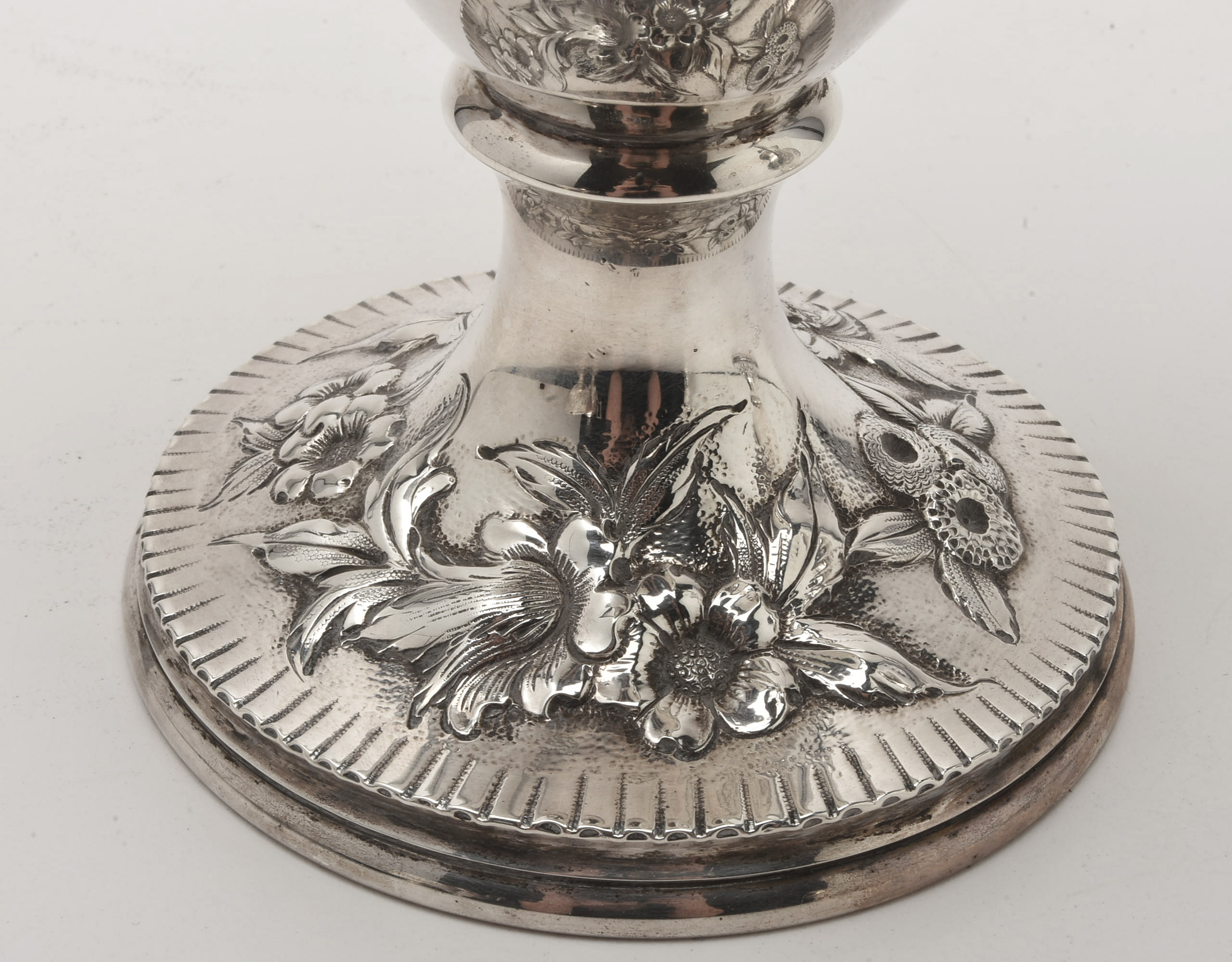 Circa 1900 S. Kirk & Son Co. "Landscape" Sterling Silver Tea and Coffee Service