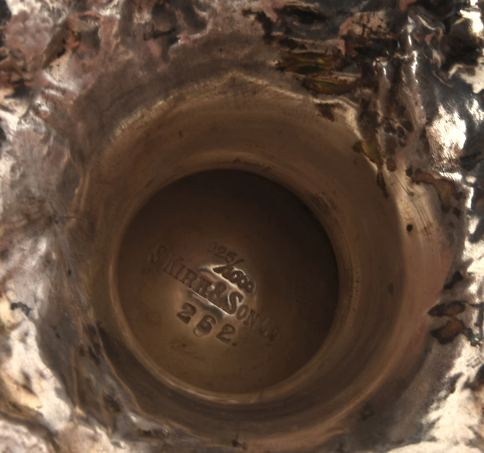 Circa 1900 S. Kirk & Son Co. "Landscape" Sterling Silver Tea and Coffee Service