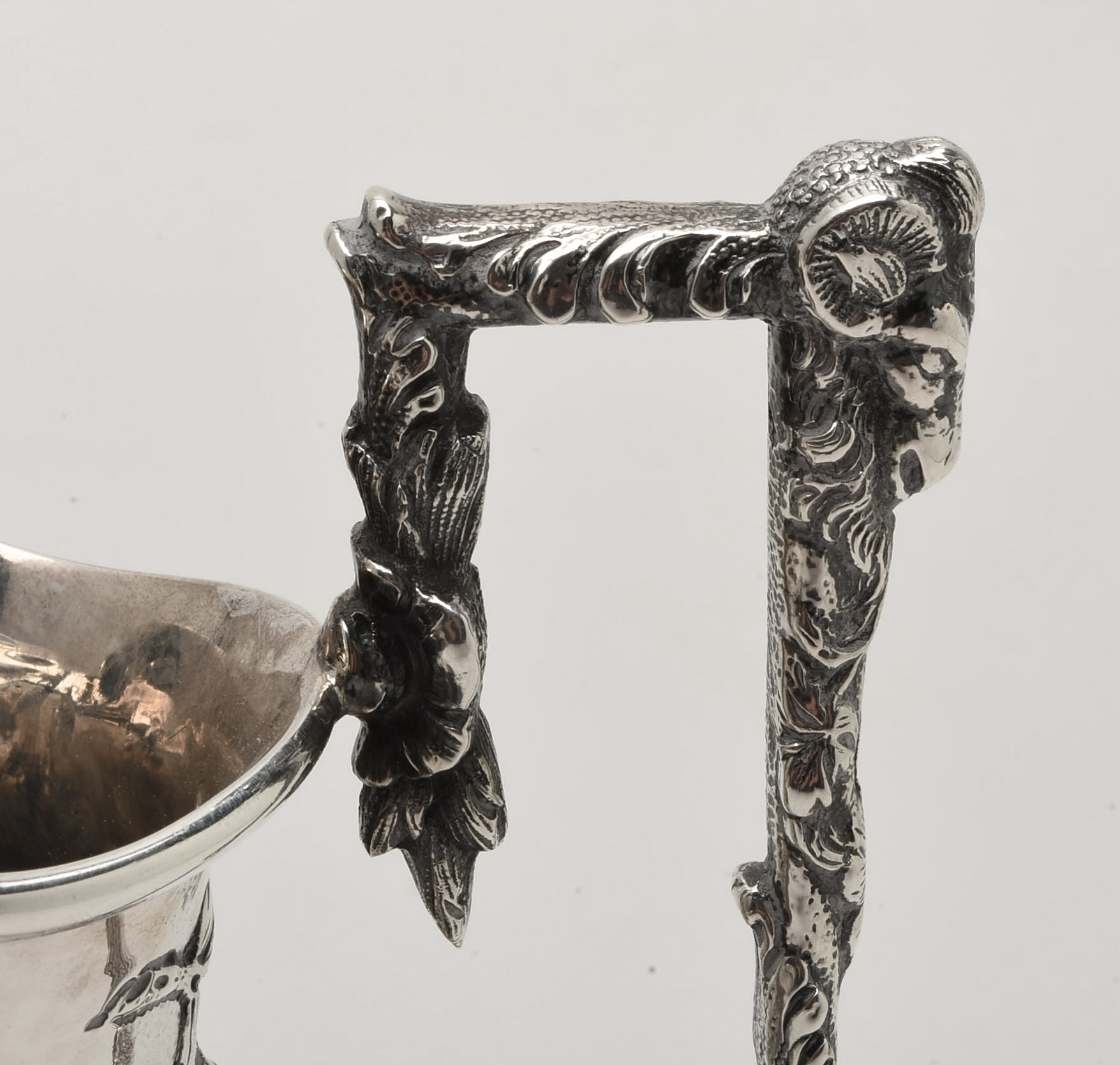 Circa 1900 S. Kirk & Son Co. "Landscape" Sterling Silver Tea and Coffee Service