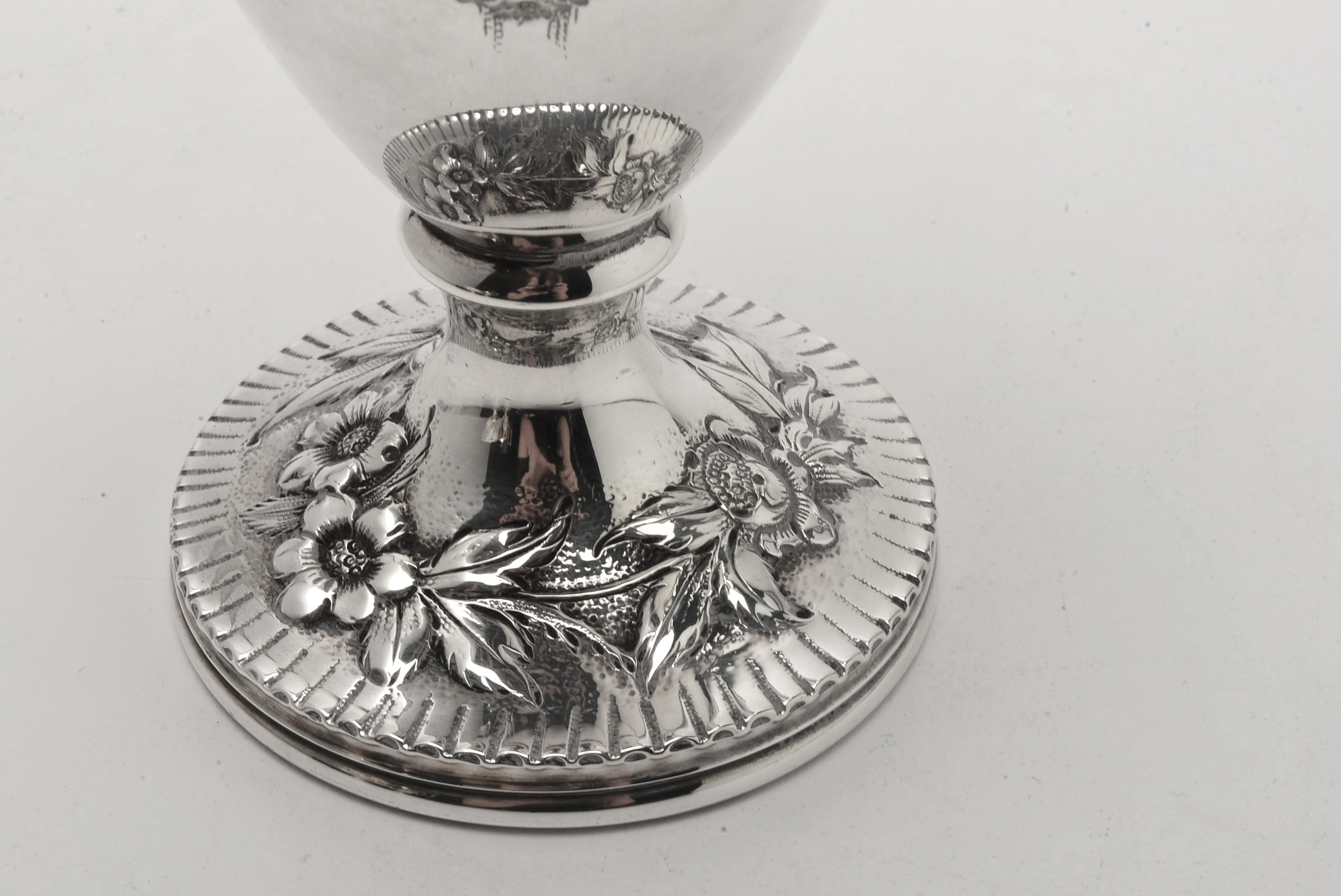 Circa 1900 S. Kirk & Son Co. "Landscape" Sterling Silver Tea and Coffee Service