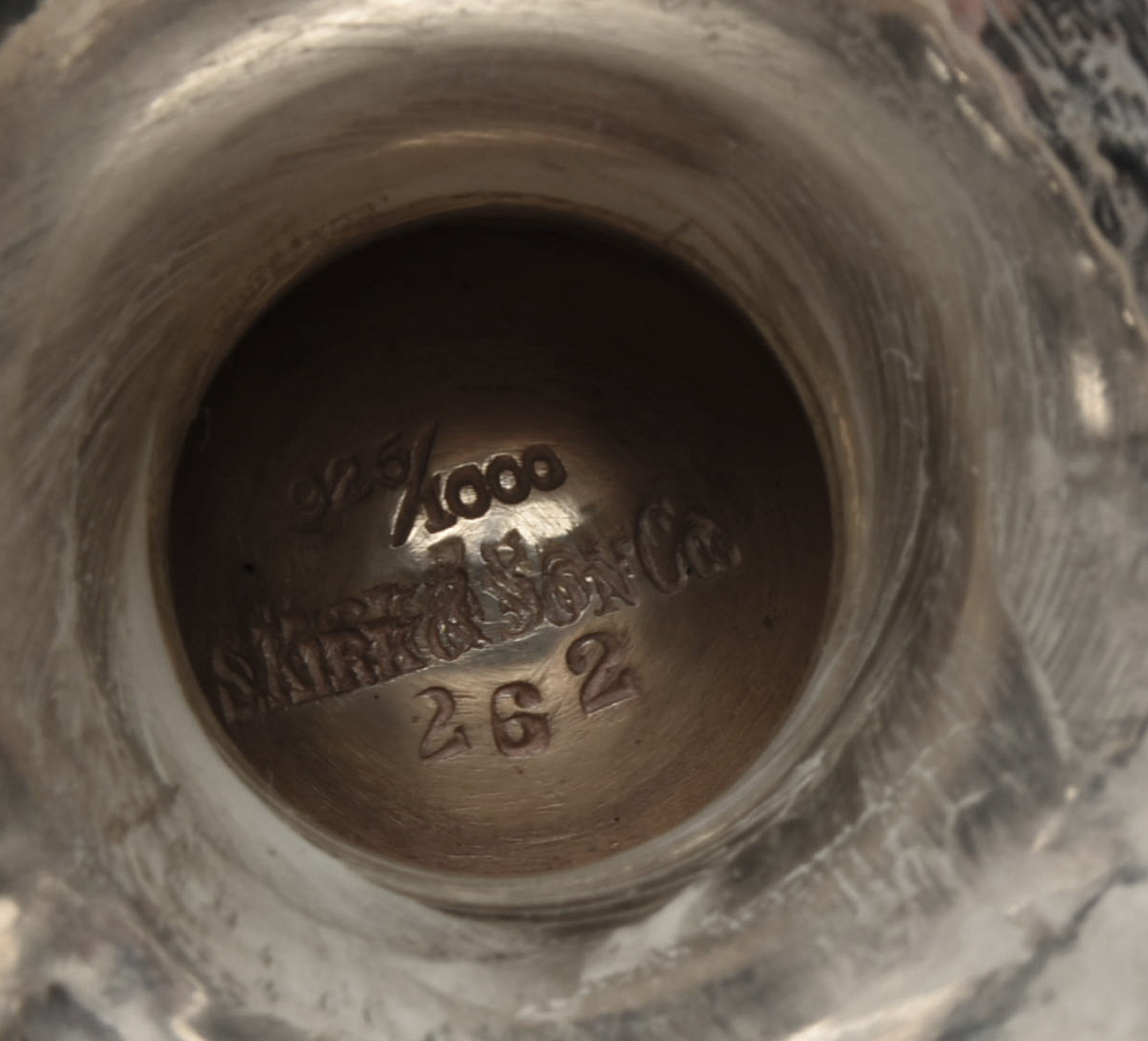 Circa 1900 S. Kirk & Son Co. "Landscape" Sterling Silver Tea and Coffee Service