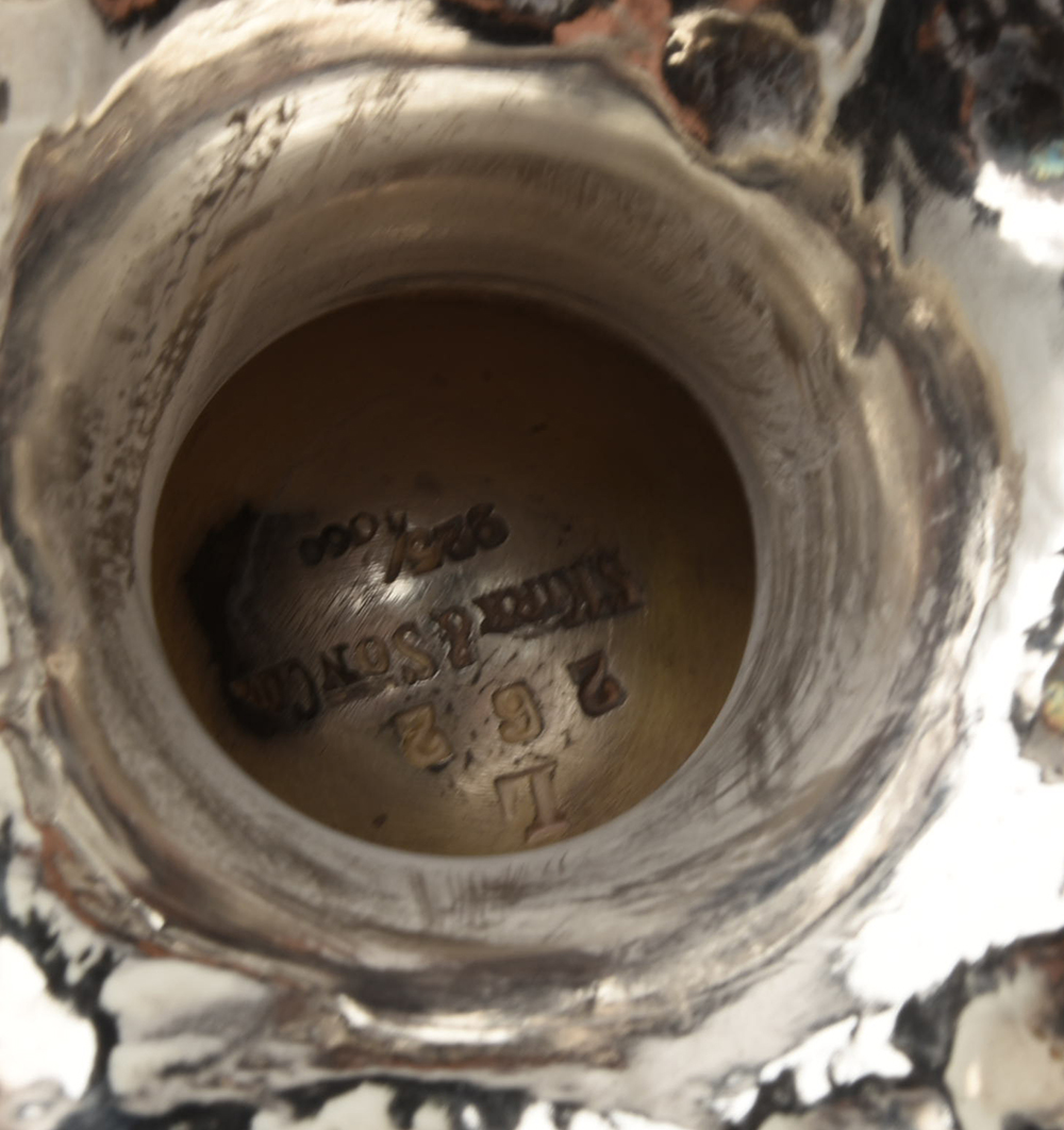 Circa 1900 S. Kirk & Son Co. "Landscape" Sterling Silver Tea and Coffee Service