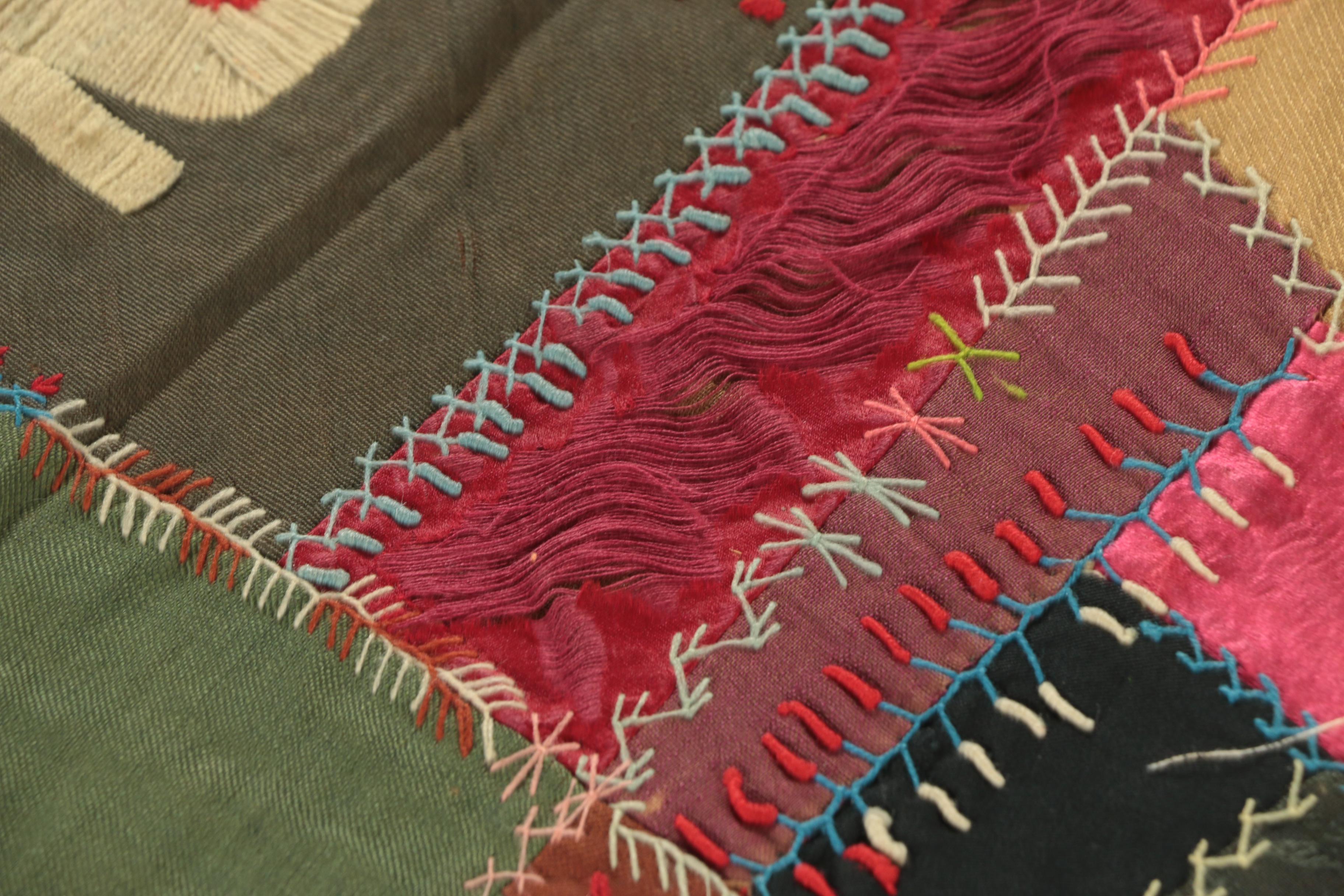 Late 19th Century Hand Made Folk Art Friendship Quilt