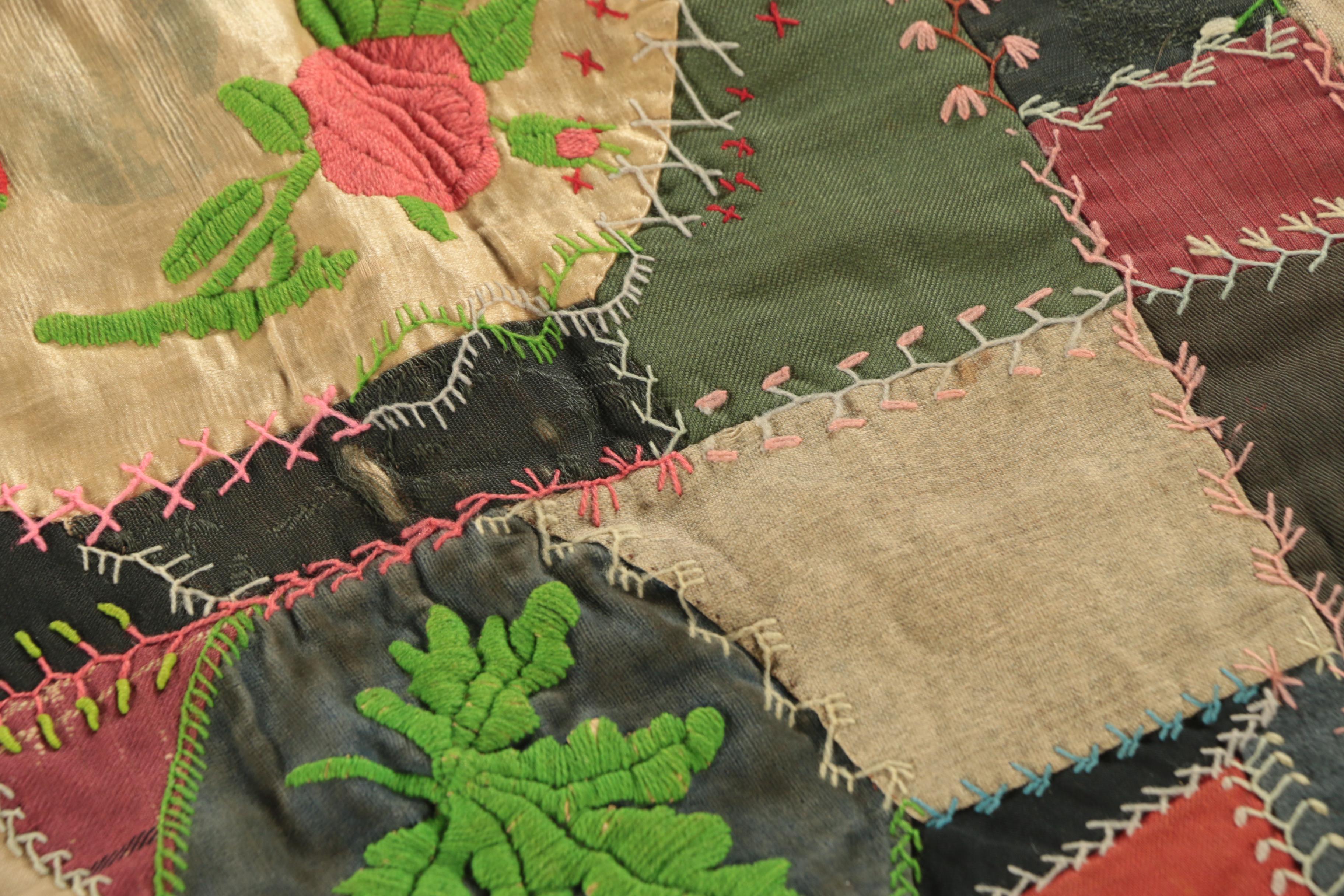 Late 19th Century Hand Made Folk Art Friendship Quilt