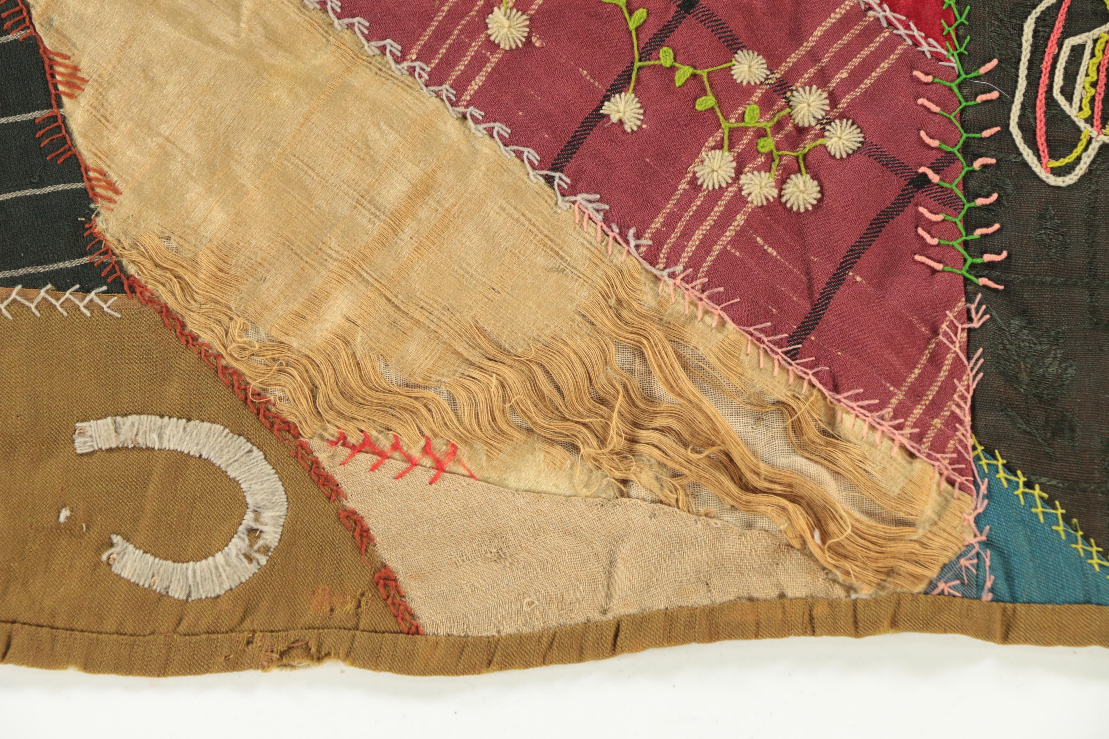 Late 19th Century Hand Made Folk Art Friendship Quilt