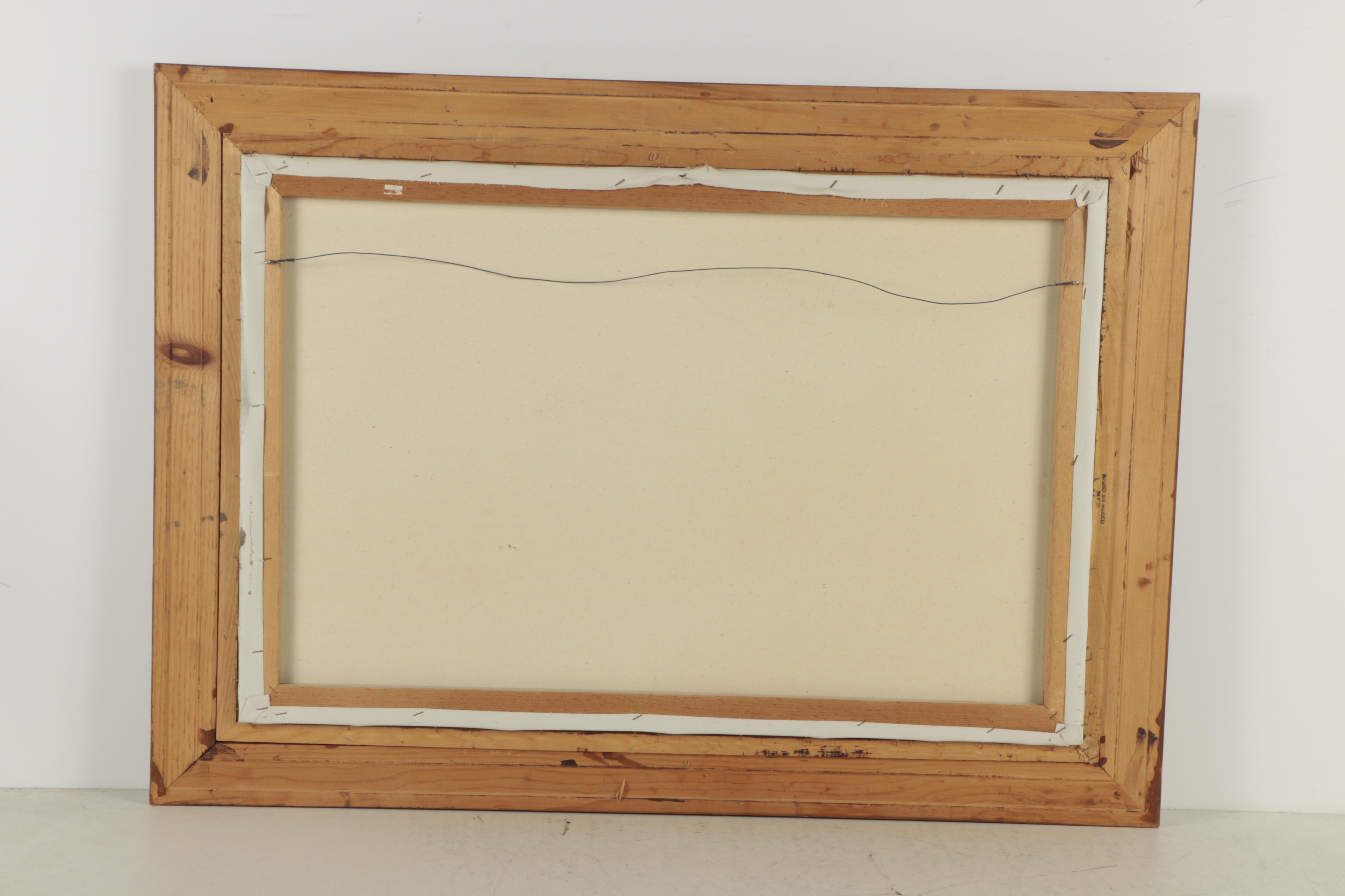 G. Heston Late 20th-Century Oil Landscape Painting on Canvas