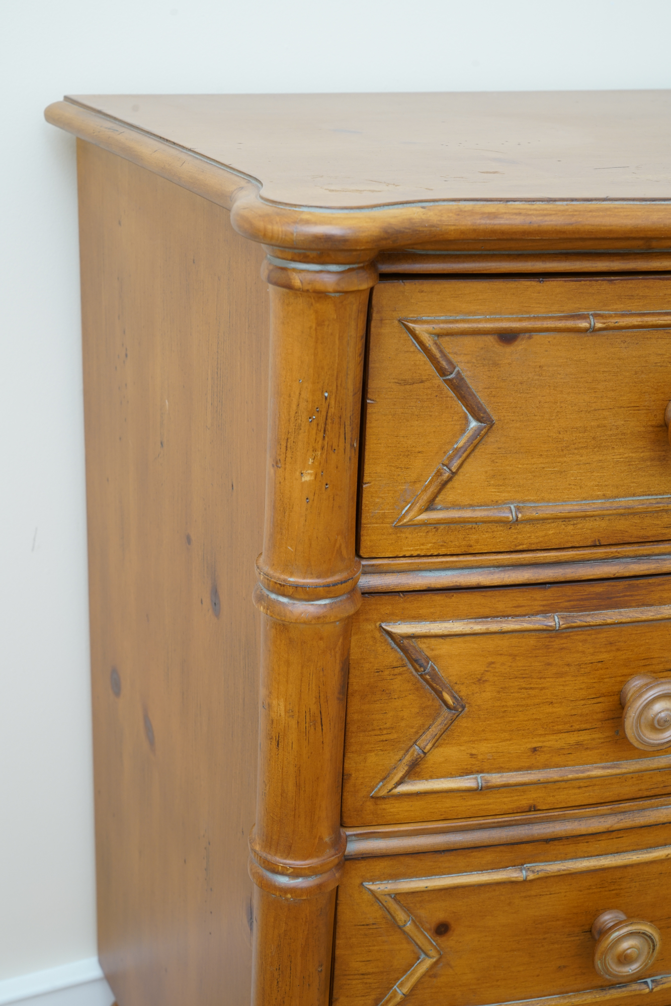 Hannah Bow Front Chest of Drawers From New Country by Ethan Allen