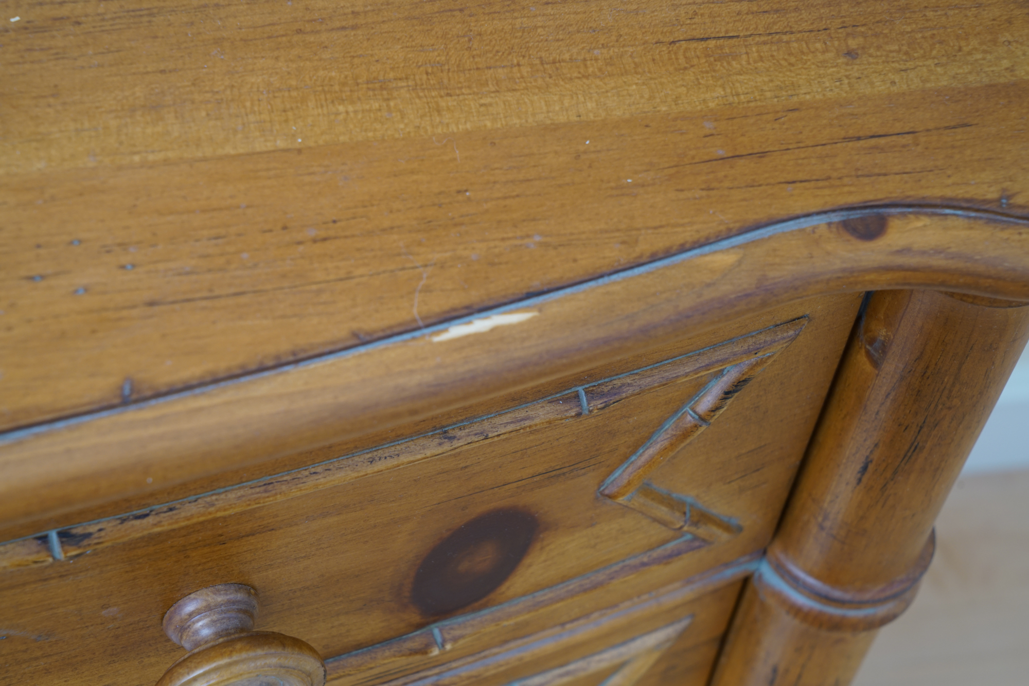 Hannah Bow Front Chest of Drawers From New Country by Ethan Allen