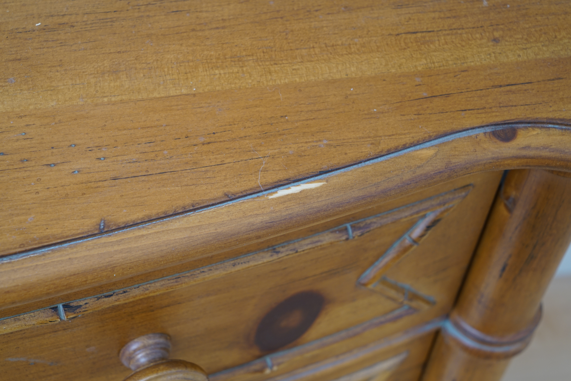 Hannah Bow Front Chest of Drawers From New Country by Ethan Allen