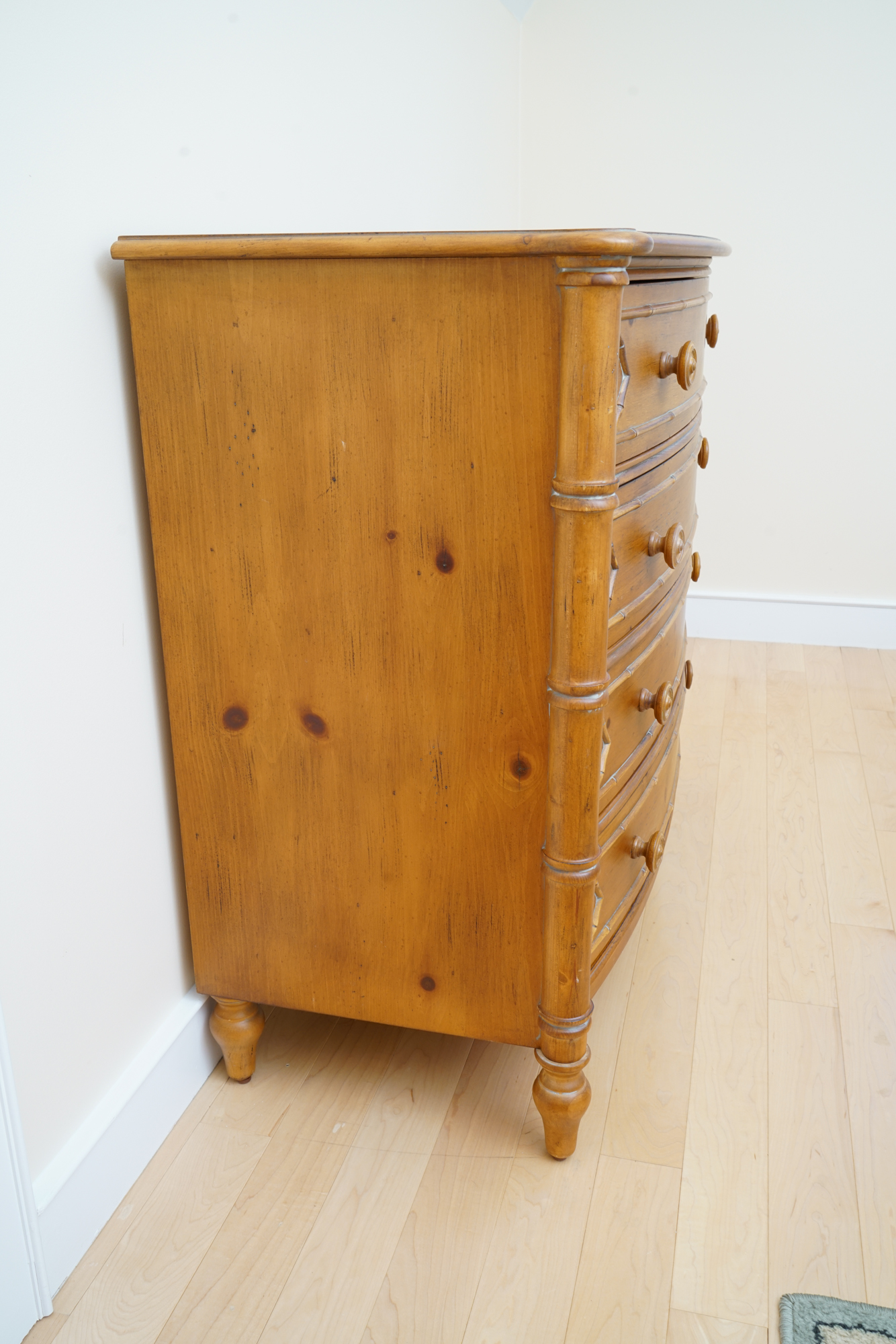 Hannah Bow Front Chest of Drawers From New Country by Ethan Allen