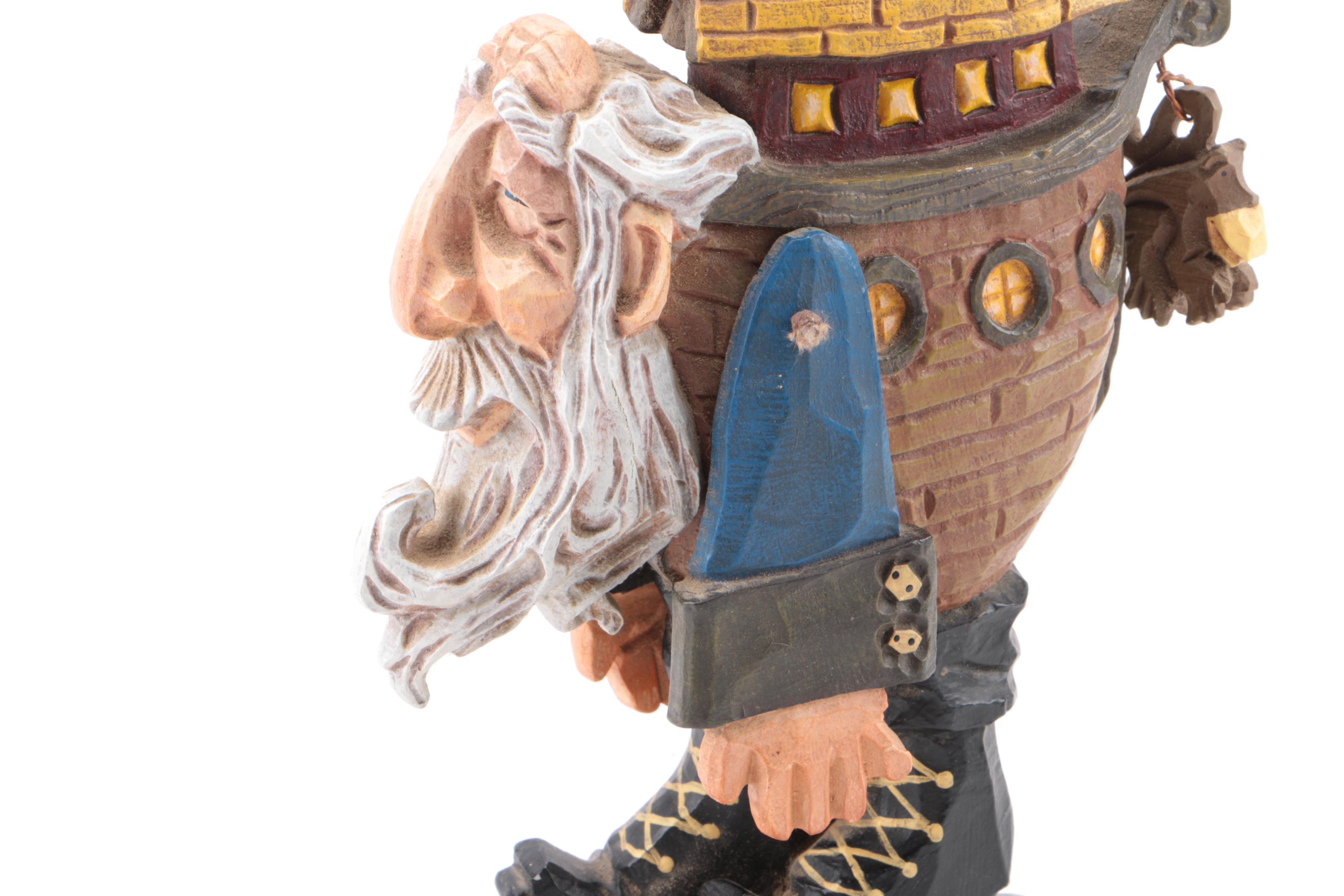 David Frykman "Land Ho" Carved Figurine of Noah's Ark