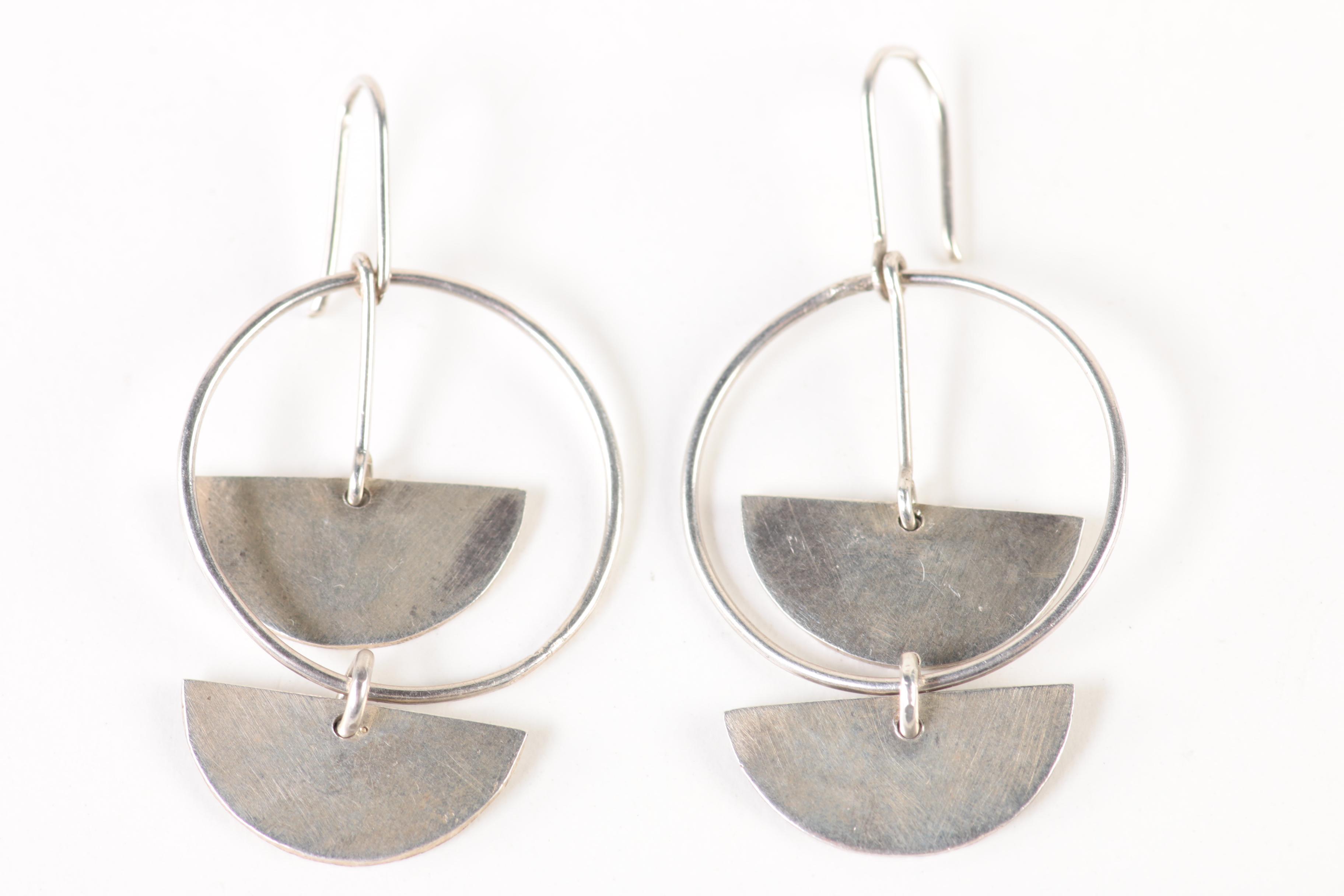 Handmade Artisanal Sterling Silver Earrings