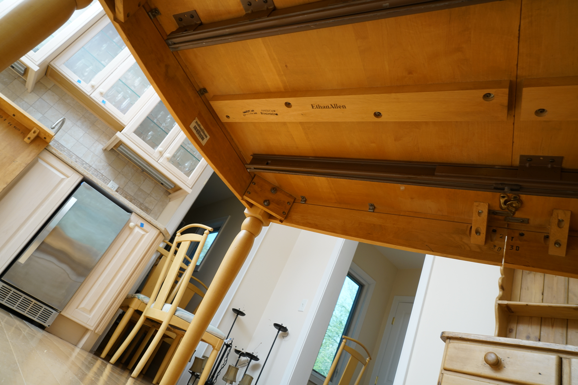 "American Dimensions" Dining Table with Chairs by Ethan Allen