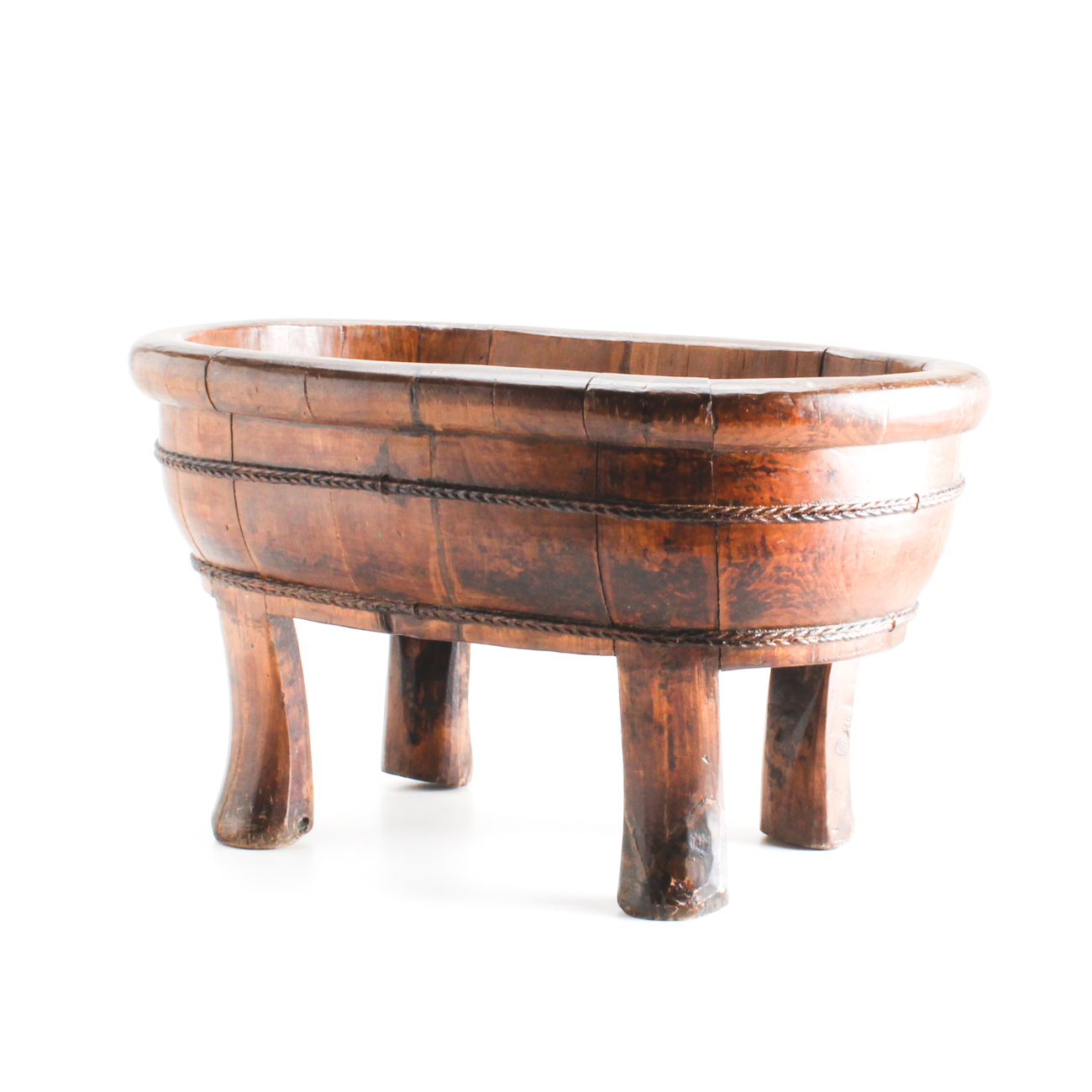 Vintage Chinese Elm Baby Bath