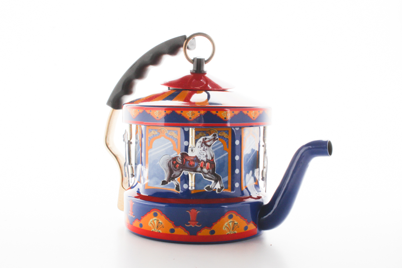 M. Kamenstein Teapots Including "World of Motion" Carousel