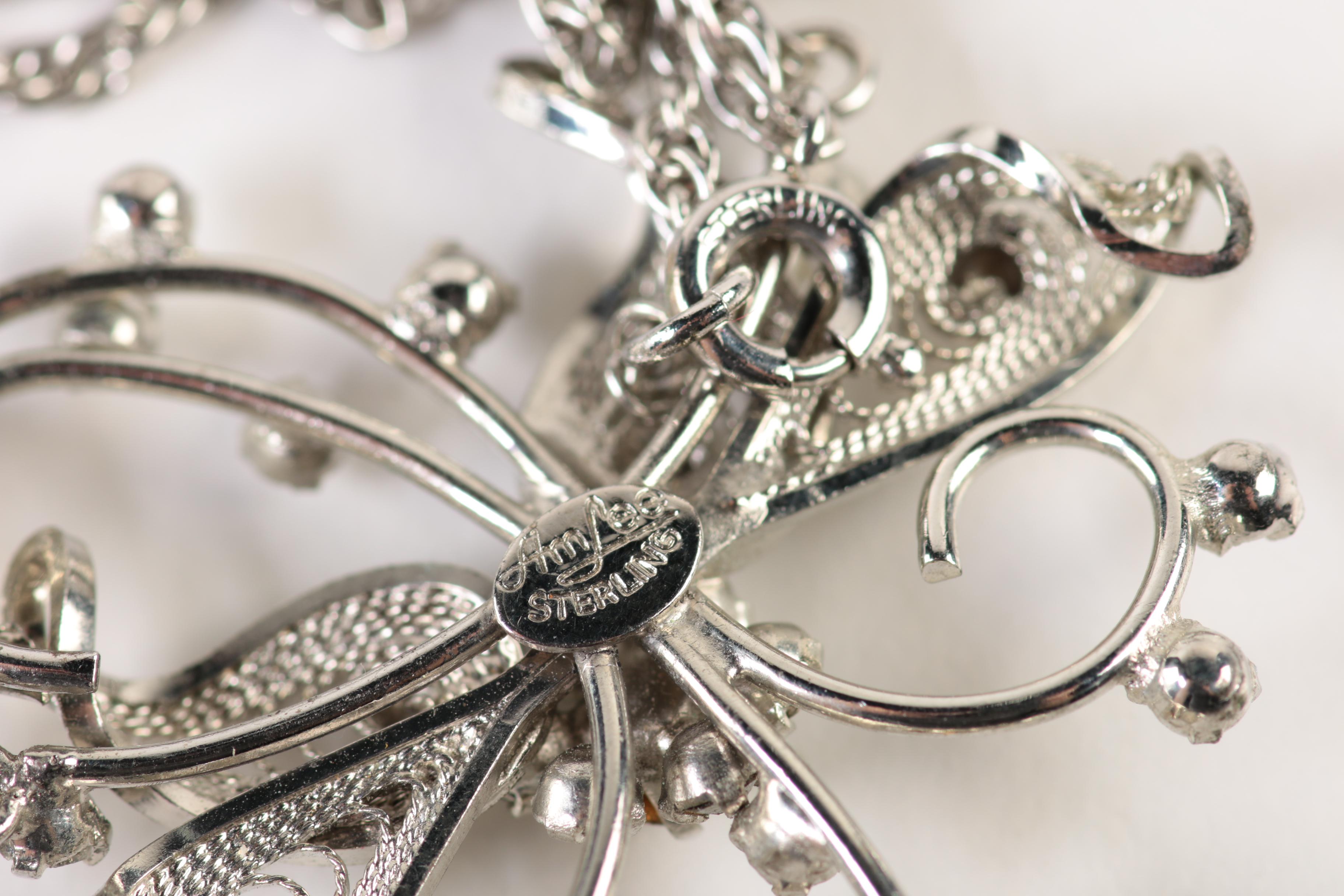 Assorted 800 and 925 Silver Gemstone Jewelry Including Wedgwood