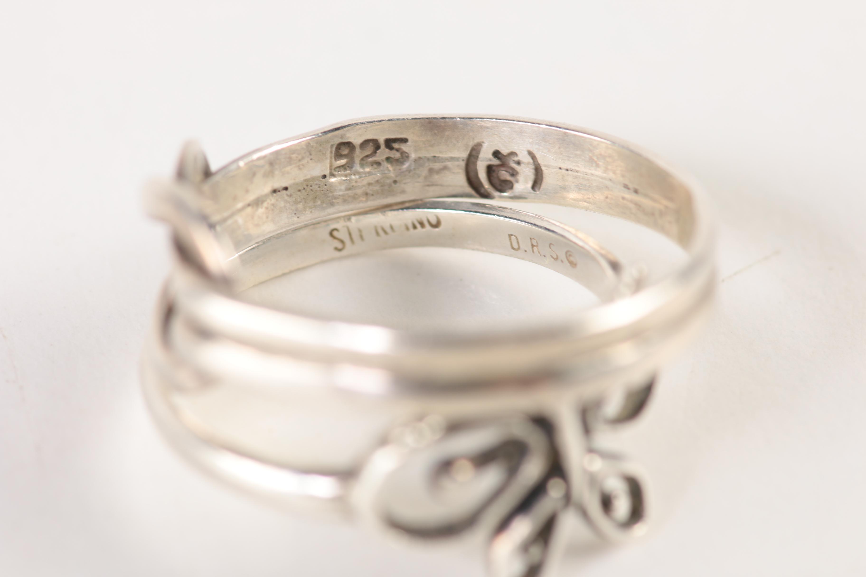 Assorted 800 and 925 Silver Gemstone Jewelry Including Wedgwood