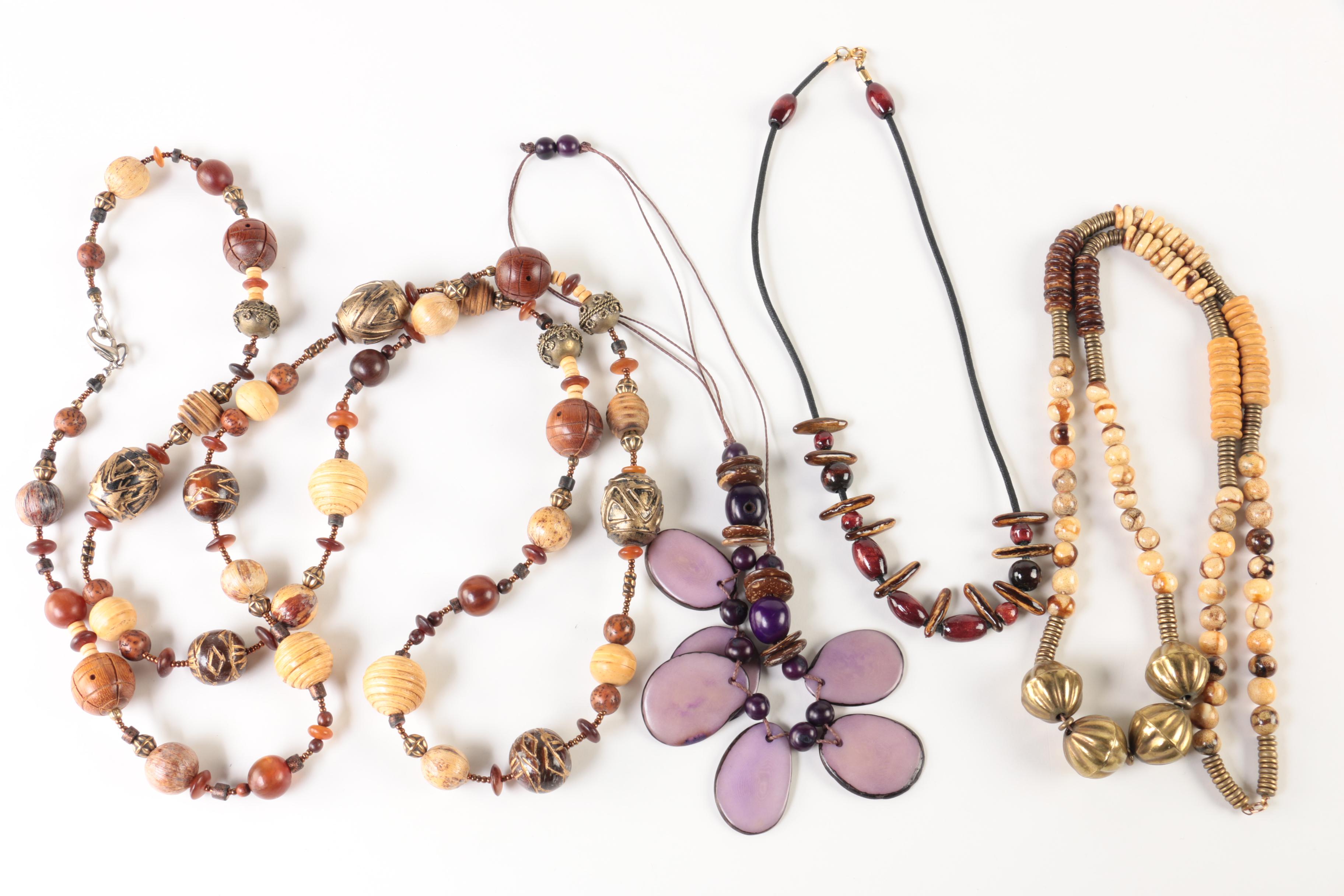 Assorted Gemstone Jewelry Including Coral