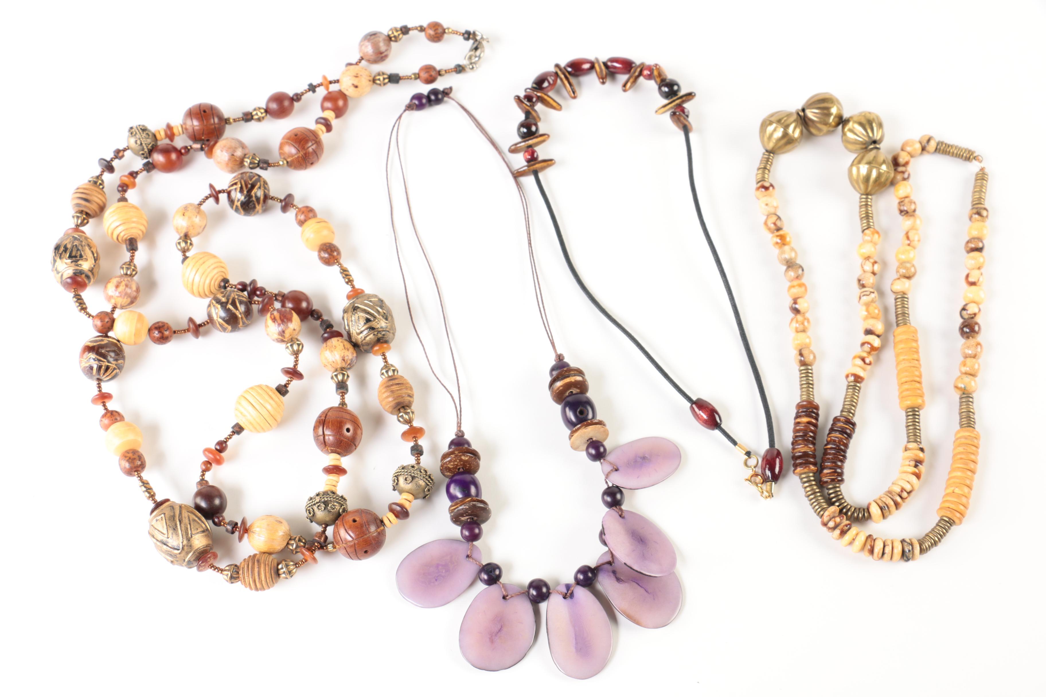 Assorted Gemstone Jewelry Including Coral