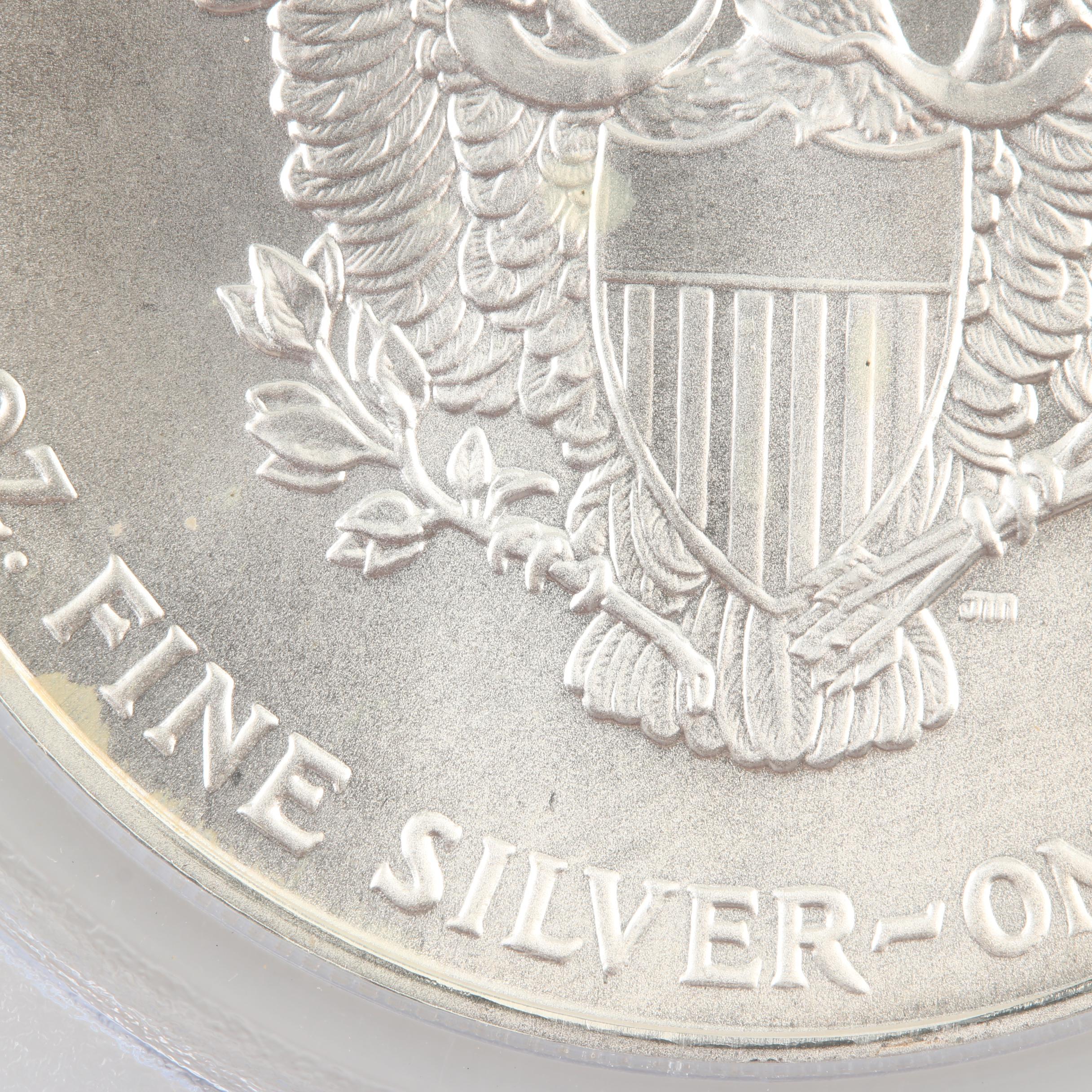 1993 Walking Liberty Silver Eagle Recovered From World Trade Center Ground Zero