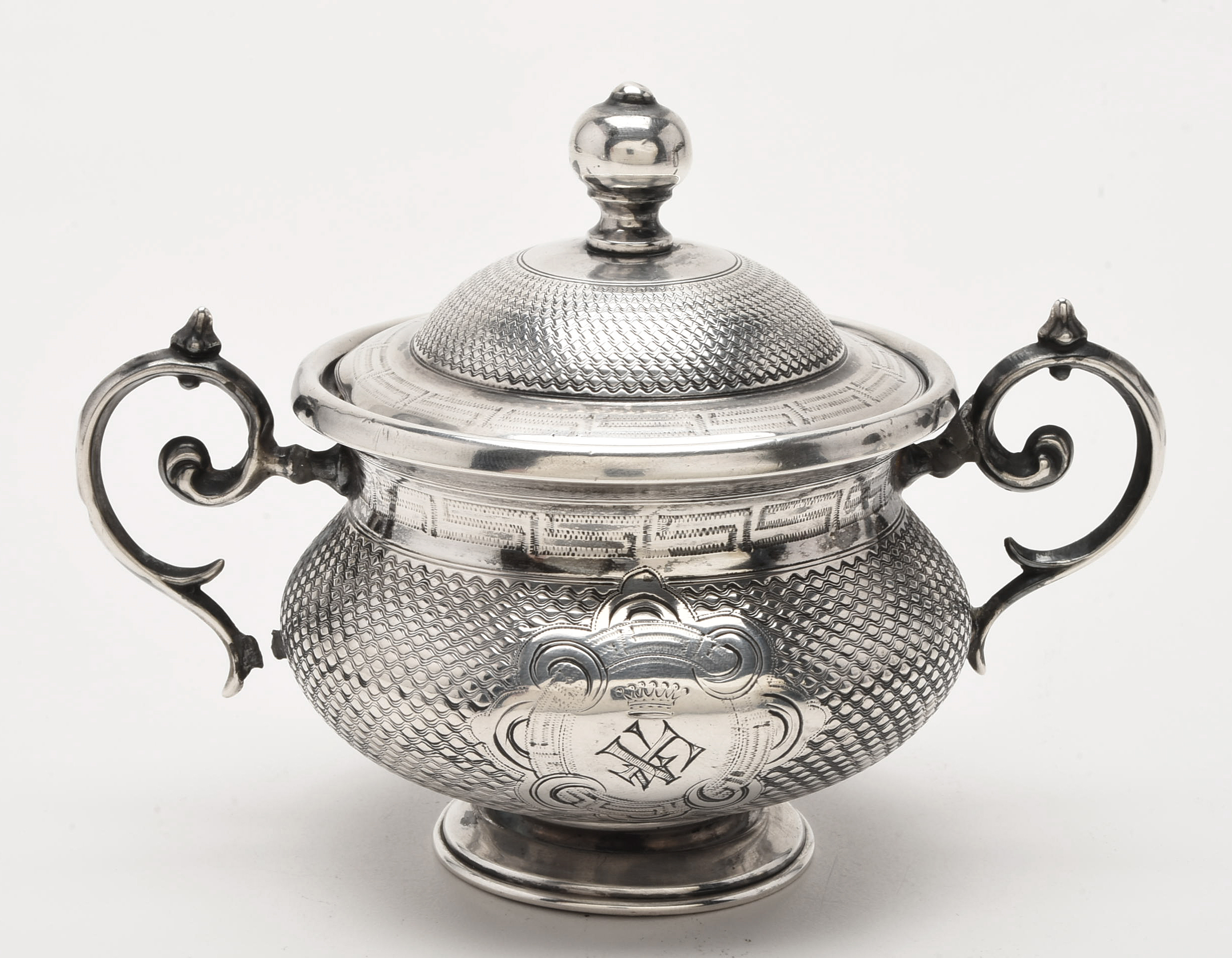 19th Century Sy & Wagner Prussian 812 Silver Tea Service