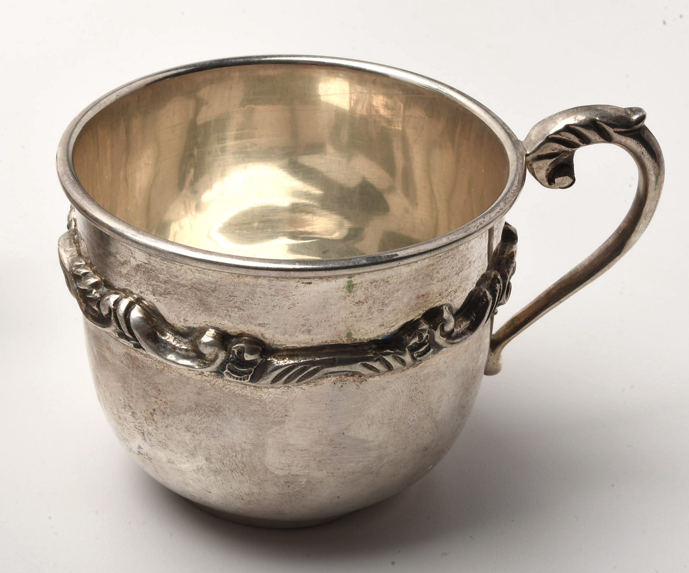 Mid-Century P. Lopez G Mexican Sterling Silver Punch Set